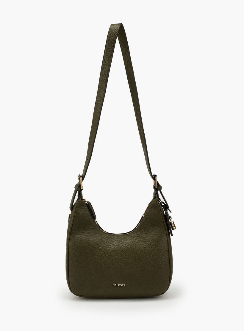 شنطة كتف بارزة الملمس بحزام قابل للتعديل من سيليست-women-bagsandwallets-handbags-image-2
