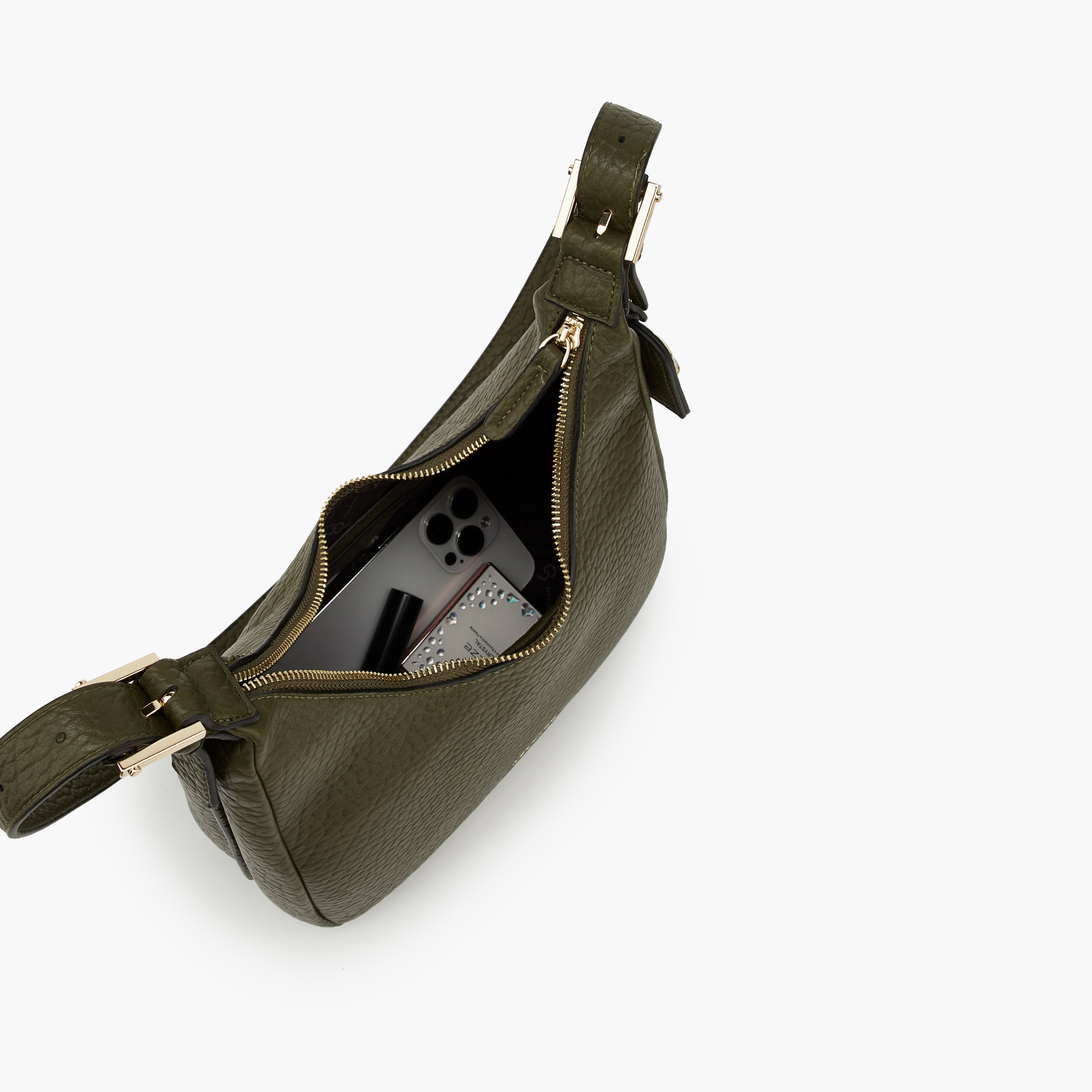 شنطة كتف بارزة الملمس بحزام قابل للتعديل من سيليست-women-bagsandwallets-handbags-image-6