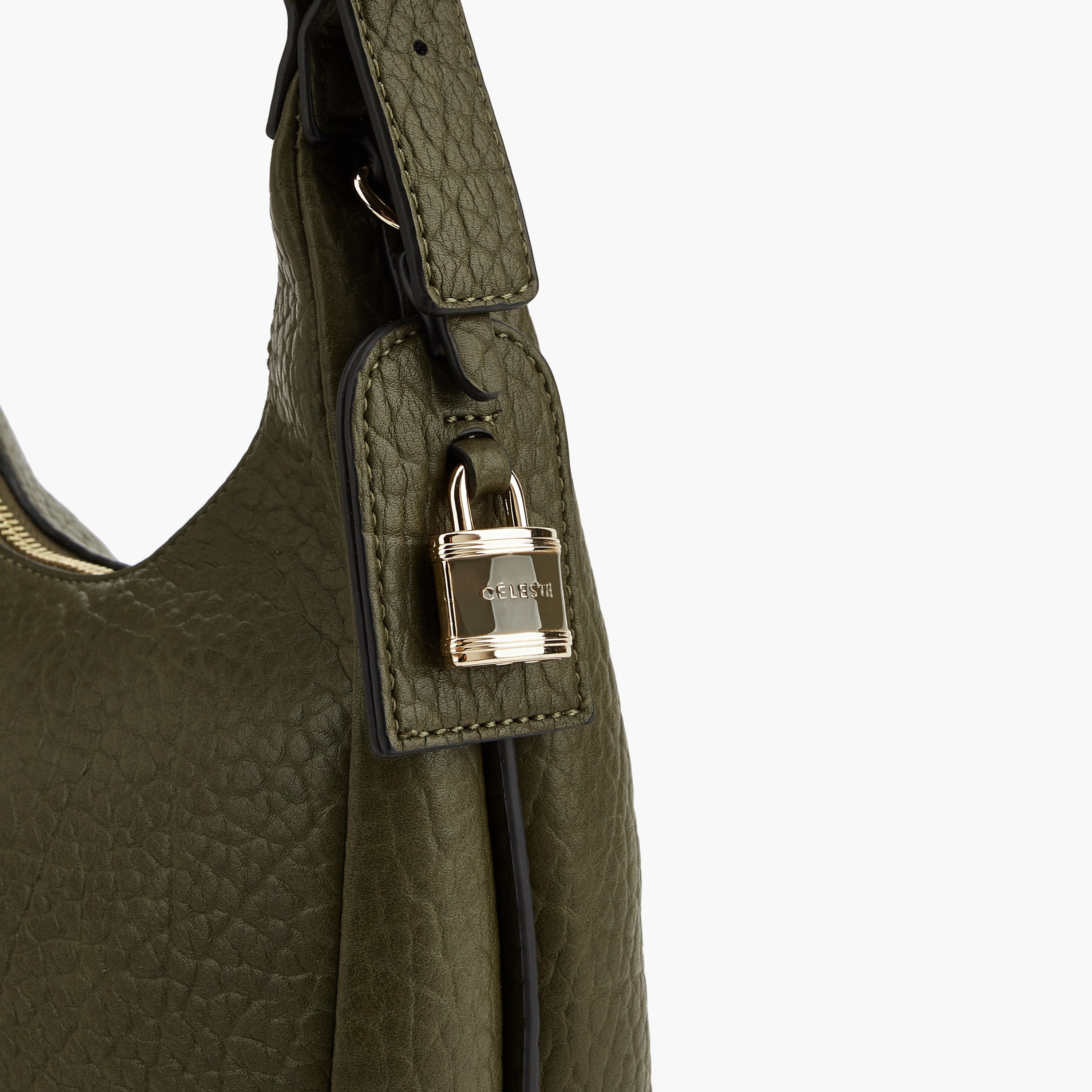 شنطة كتف بارزة الملمس بحزام قابل للتعديل من سيليست-women-bagsandwallets-handbags-image-7