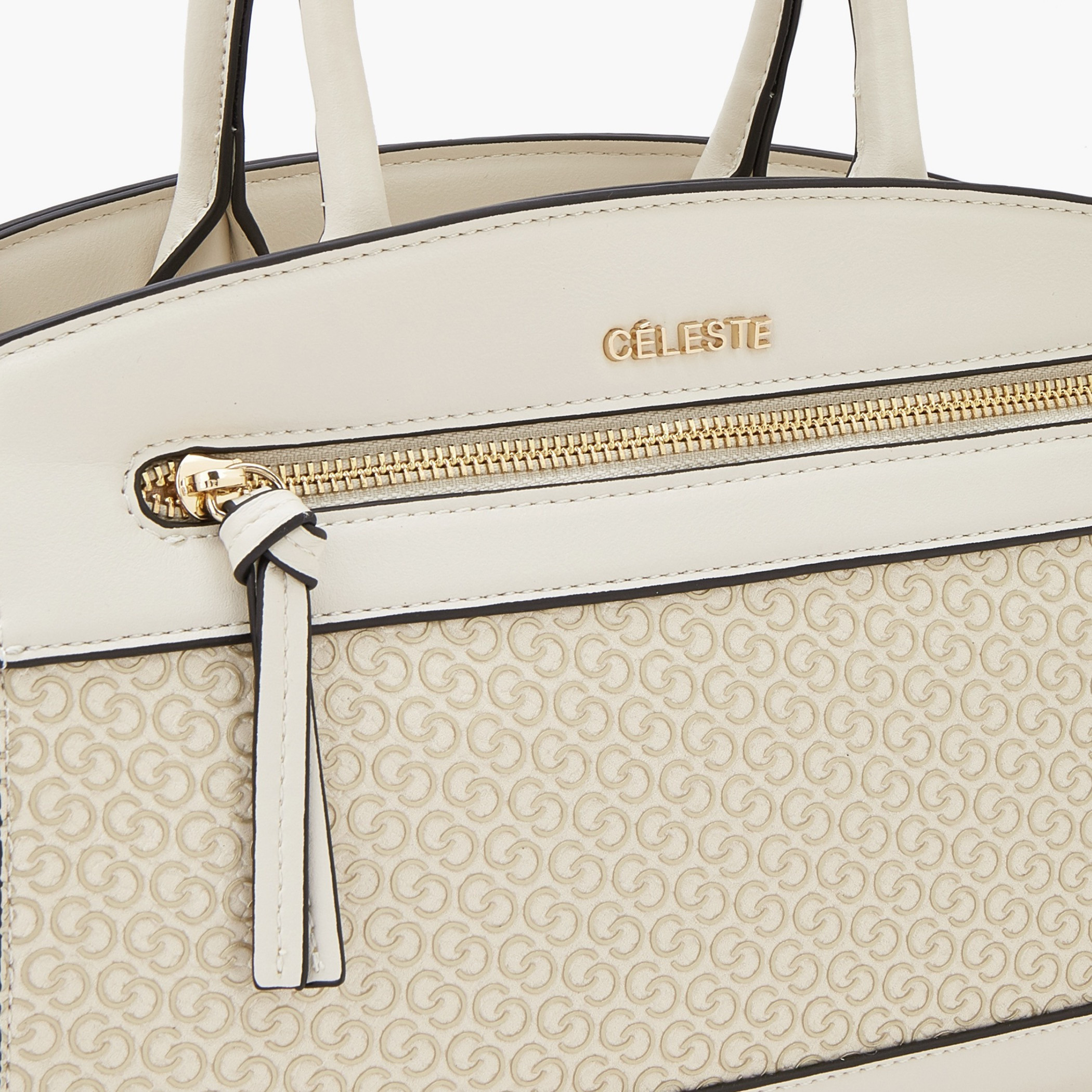 شنطة توت بطبعات مونورام وحمالة قابلة للفصل من سيليست-women-bagsandwallets-handbags-image-4