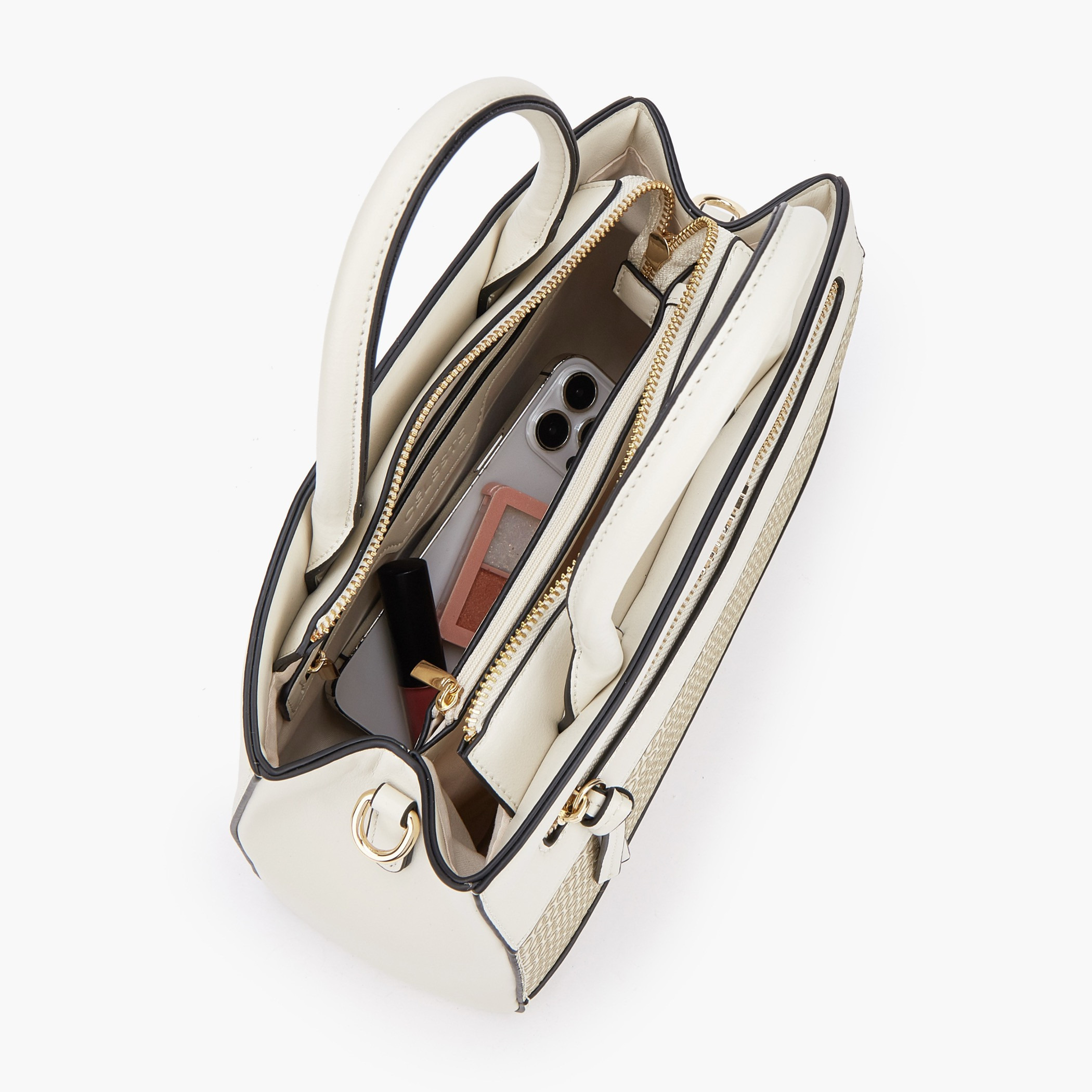 شنطة توت بطبعات مونورام وحمالة قابلة للفصل من سيليست-women-bagsandwallets-handbags-image-7