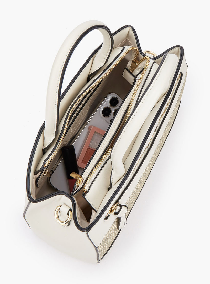 شنطة توت بطبعات مونورام وحمالة قابلة للفصل من سيليست-women-bagsandwallets-handbags-image-7