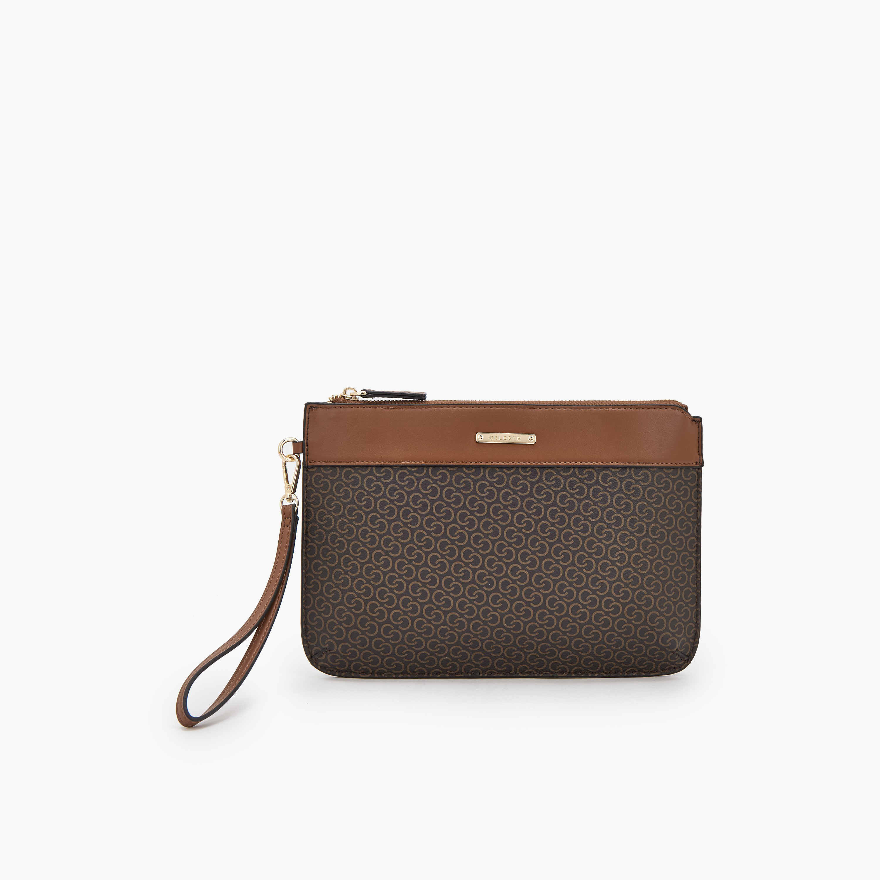 طقم شنط توت بطبعة مونوجرام وسحاب إغلاق من سيليست - طقم من 4 قطع-women-bagsandwallets-handbags-image-10