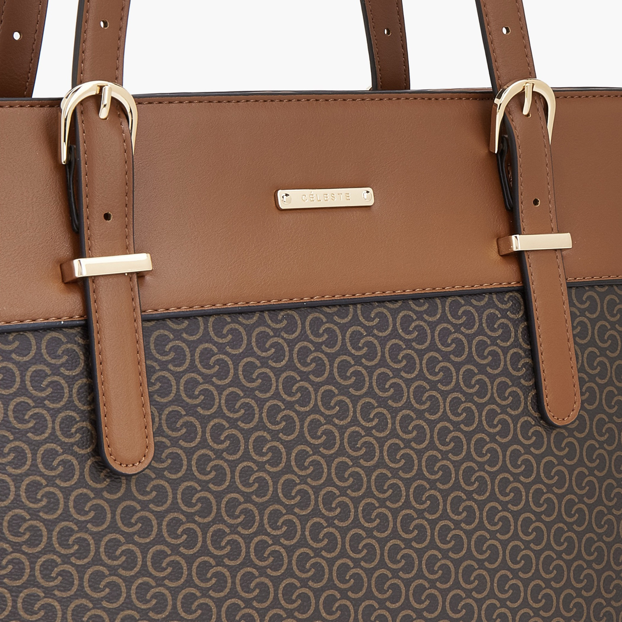 طقم شنط توت بطبعة مونوجرام وسحاب إغلاق من سيليست - طقم من 4 قطع-women-bagsandwallets-handbags-image-6