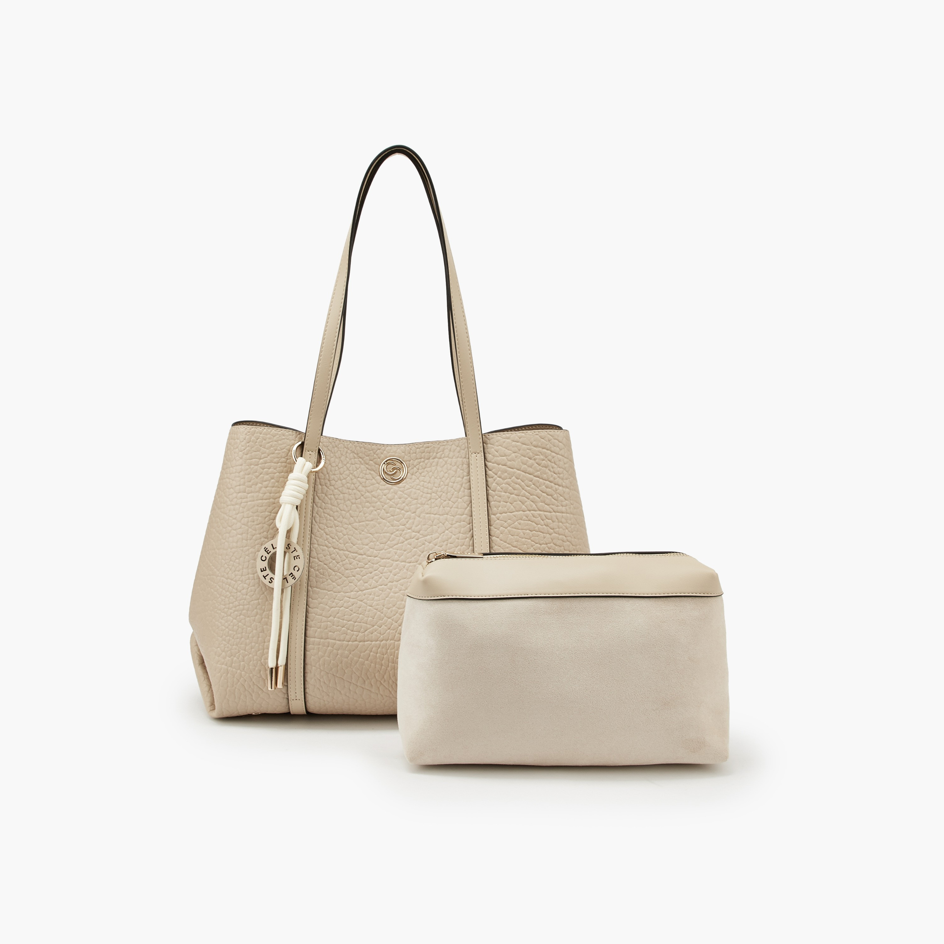 شنطة توتي بارزة الملمس مع محفظة من سيليست-women-bagsandwallets-handbags-image-1