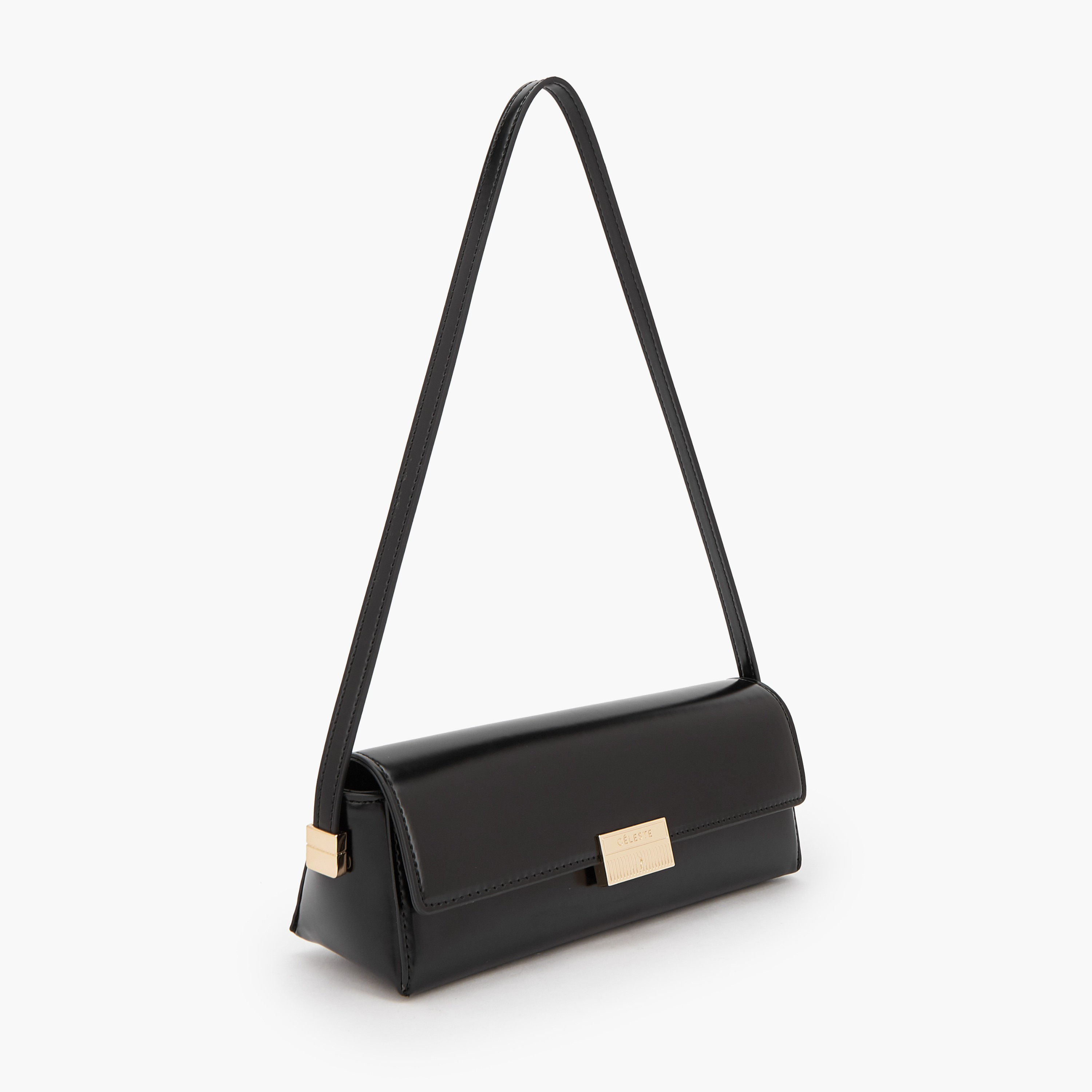Celeste Solid Crossbody Bag with Magnetic Flap Closure-women-bagsandwallets-handbags-image-3