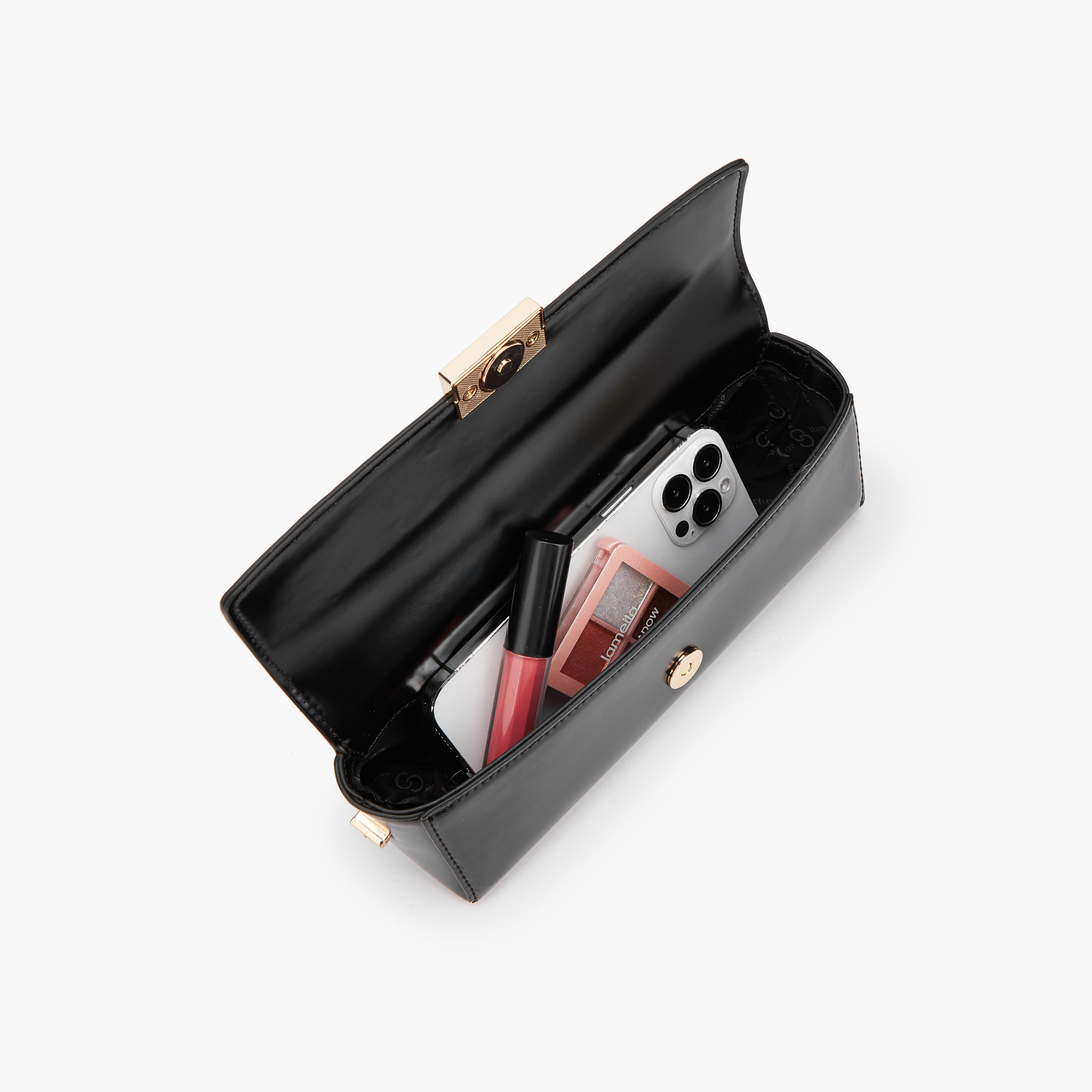 Celeste Solid Crossbody Bag with Magnetic Flap Closure-women-bagsandwallets-handbags-image-7