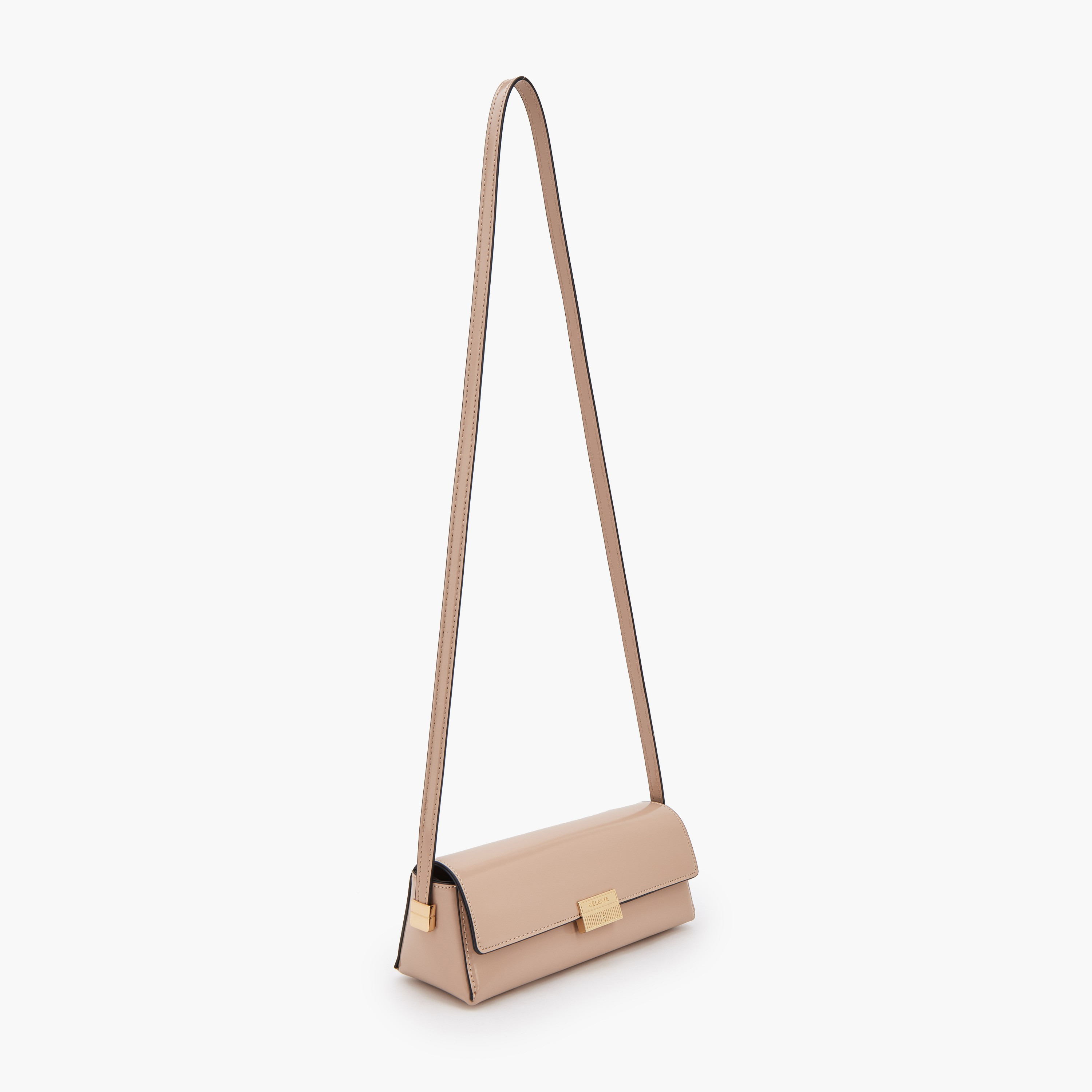 Celeste Solid Crossbody Bag with Magnetic Flap Closure-women-bagsandwallets-handbags-image-2