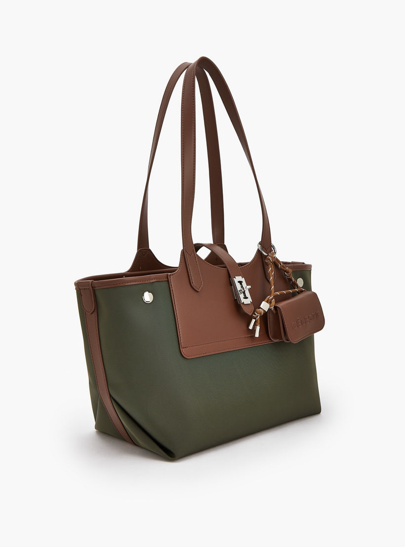 شنطة توتي بارزة الملمس بشنطة صغيرة وسحاب إغلاق من سيليست-women-bagsandwallets-handbags-image-2