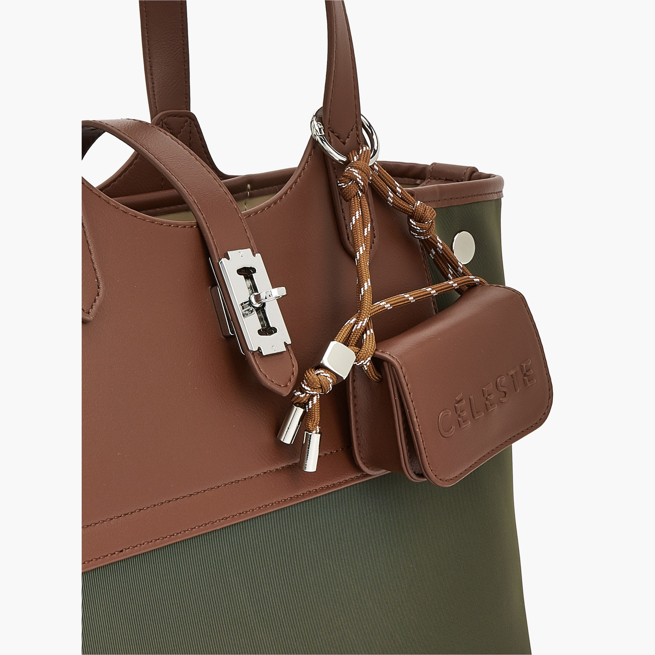 شنطة توتي بارزة الملمس بشنطة صغيرة وسحاب إغلاق من سيليست-women-bagsandwallets-handbags-image-4