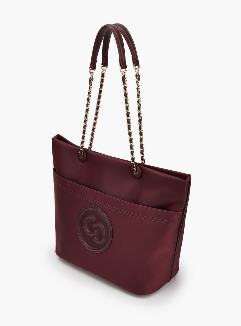 شنطة توتي بشعار منقوش بسحّاب إغلاق من سيليست-women-bagsandwallets-handbags-image-4