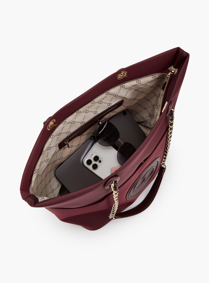 شنطة توتي بشعار منقوش بسحّاب إغلاق من سيليست-women-bagsandwallets-handbags-image-7