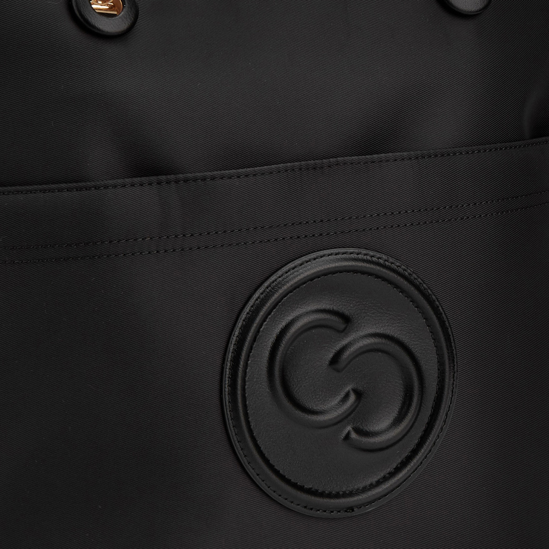 Celeste Logo Embossed Tote Bag with Zip Closure-women-bagsandwallets-handbags-image-2