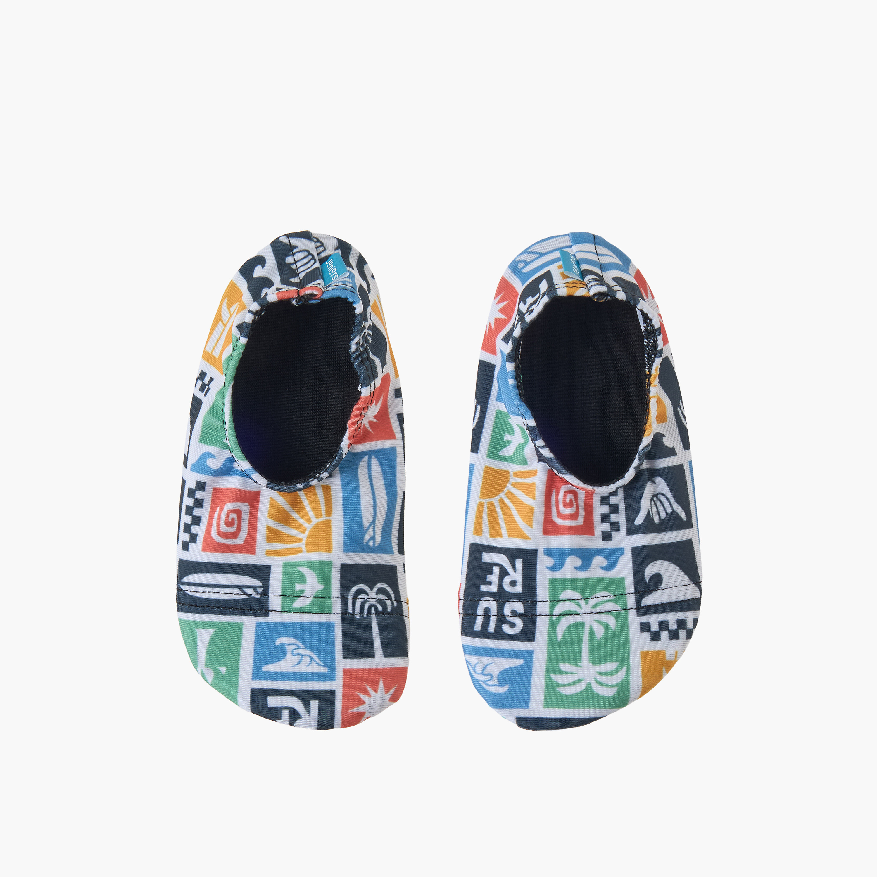 Juniors Surfing Print Pool Shoes-toys-outdoor-poolandbeach-poolaccessories-image-1