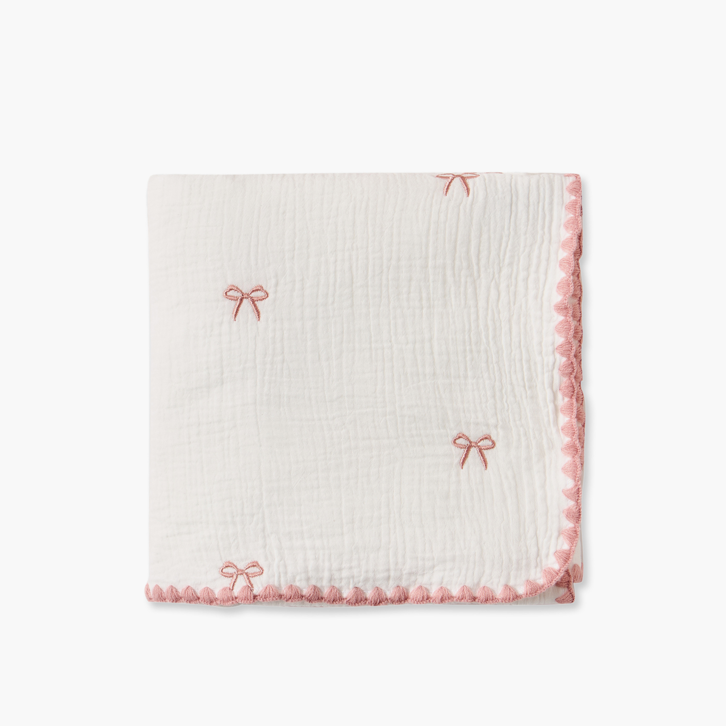 بطانية موسلين مطرزة من جونيورز-baby-nursery-blanketsandswaddles-receivingblankets-image-3