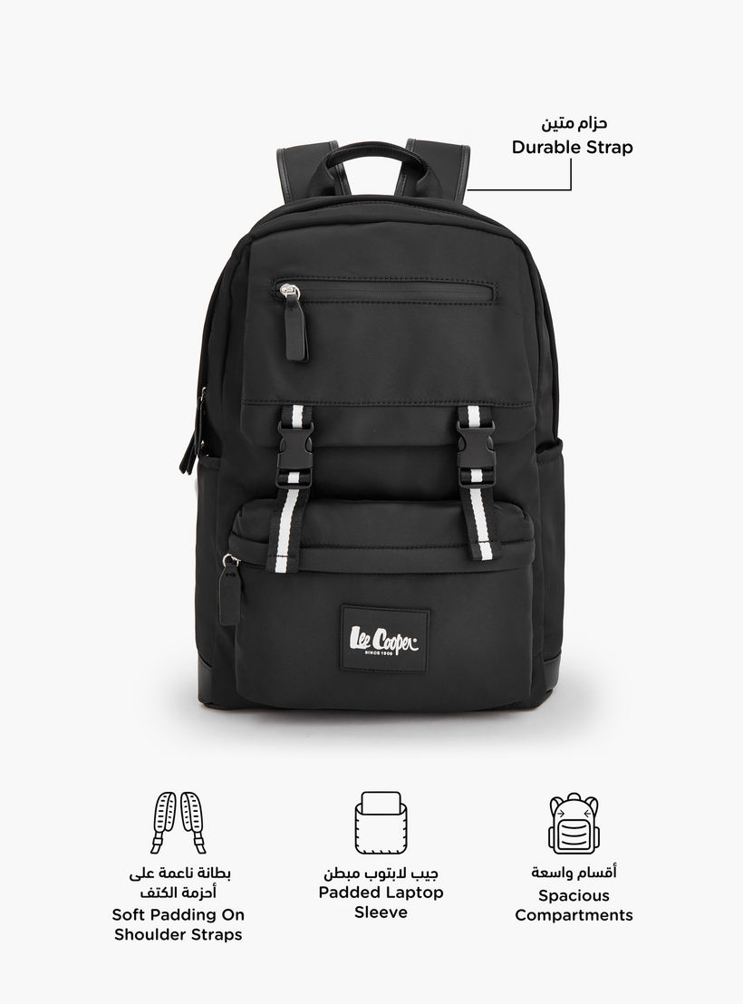 شنطة ظهر سادة بإبزيم إغلاق من لي كوبر-school-bagsandbackpacks-backpacks-image-2