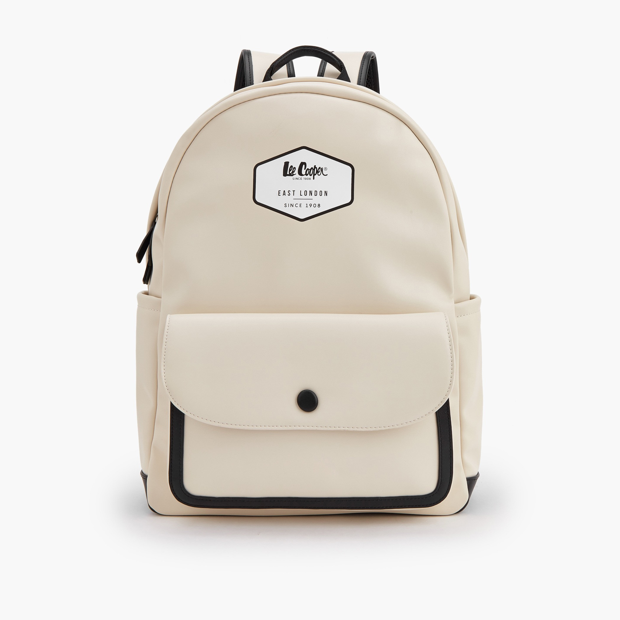 شنطة ظهر بحمالات كتف قابلة للتعديل وطبعات شعار من لي كوبر-women-bagsandwallets-backpacks-image-1