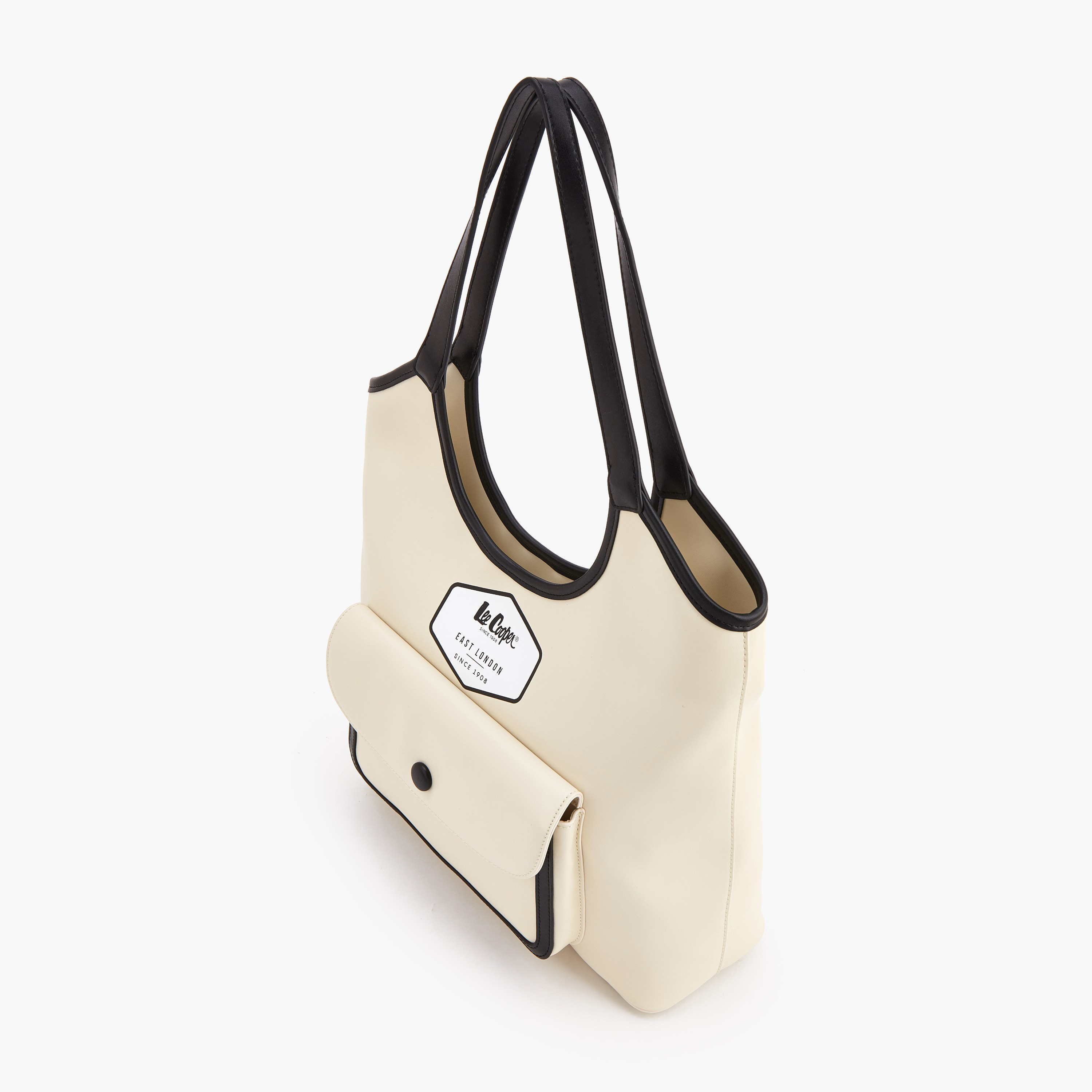 Lee Cooper Contrast Trim Shoulder Bag with Flap Pocket-women-bagsandwallets-handbags-image-6