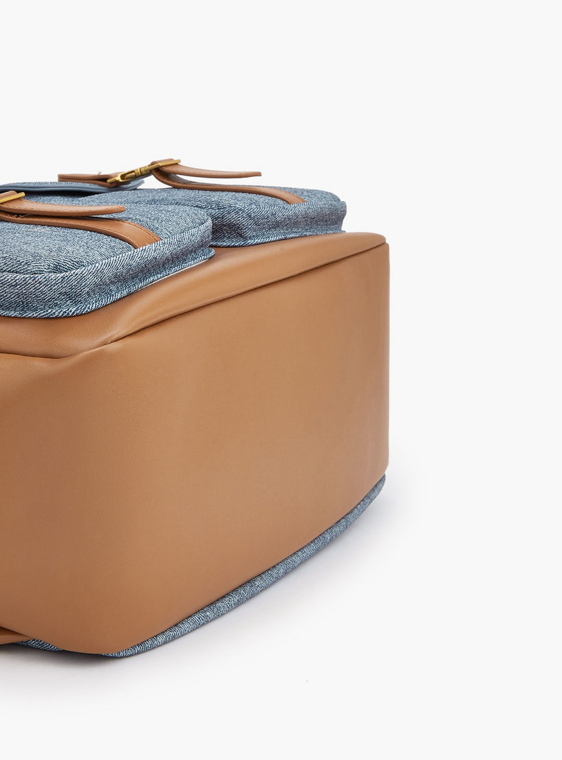 شنطة ظهر بحمالات كتف قابلة للتعديل وطبعات شعار من لي كوبر-women-bagsandwallets-backpacks-image-8