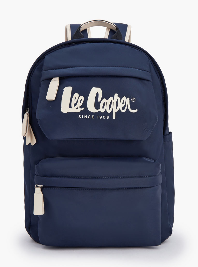 شنطة ظهر بطبعة الشعار مع أحزمة كتف قابلة للتعديل من لي كوبر-school-bagsandbackpacks-backpacks-image-1