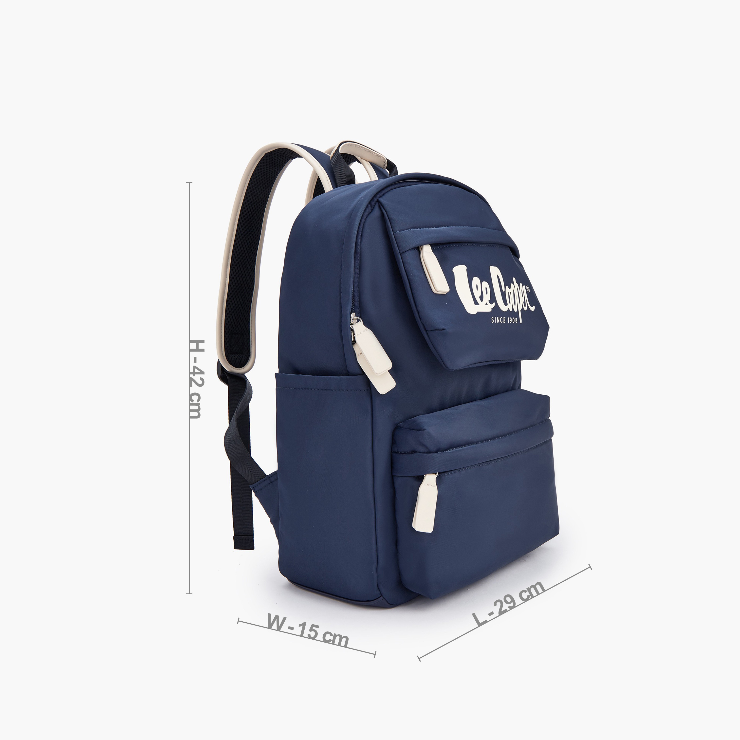 شنطة ظهر بطبعة الشعار مع أحزمة كتف قابلة للتعديل من لي كوبر-school-bagsandbackpacks-backpacks-image-5
