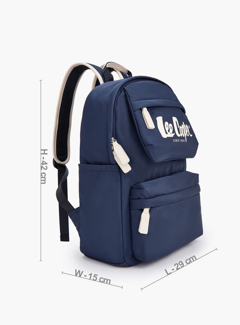 شنطة ظهر بطبعة الشعار مع أحزمة كتف قابلة للتعديل من لي كوبر-school-bagsandbackpacks-backpacks-image-5
