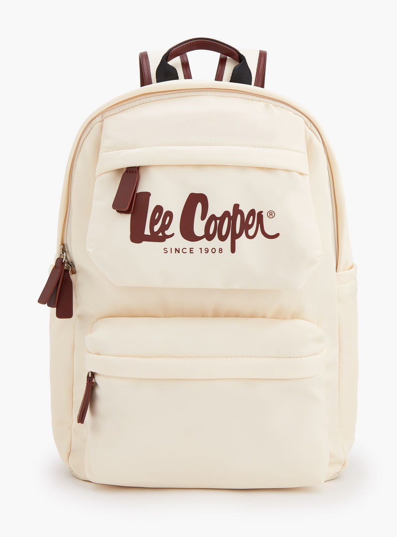 شنطة ظهر بطبعة الشعار مع أحزمة كتف قابلة للتعديل من لي كوبر-school-bagsandbackpacks-backpacks-image-1