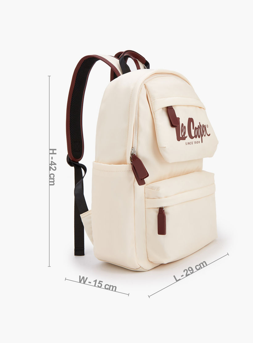 شنطة ظهر بطبعة الشعار مع أحزمة كتف قابلة للتعديل من لي كوبر-school-bagsandbackpacks-backpacks-image-5