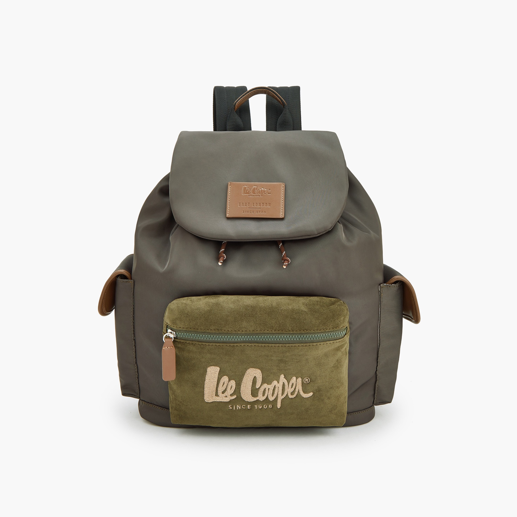 شنطة ظهر بأحزمة كتف قابلة للتعديل وطبعات الشعار من لي كوبر-school-bagsandbackpacks-backpacks-image-1