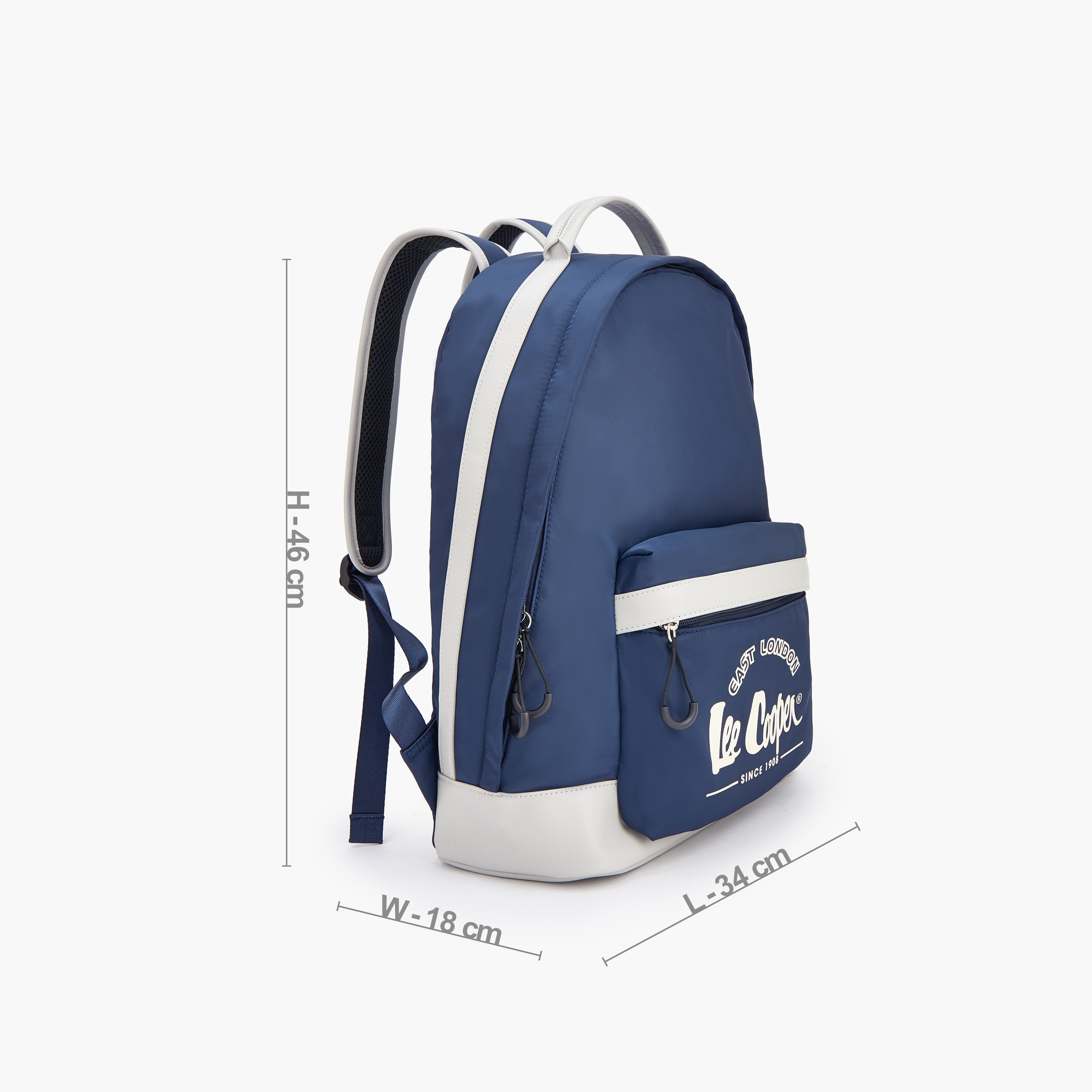 شنطة ظهر بأحزمة كتف قابلة للتعديل وطبعات الشعار من لي كوبر-school-bagsandbackpacks-backpacks-image-5