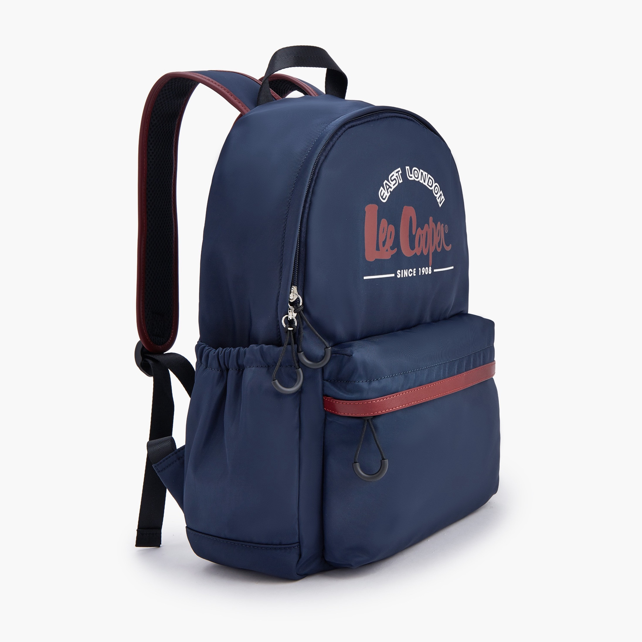 Lee Cooper Logo Print Backpack with Front Pocket-school-bagsandbackpacks-backpacks-image-4