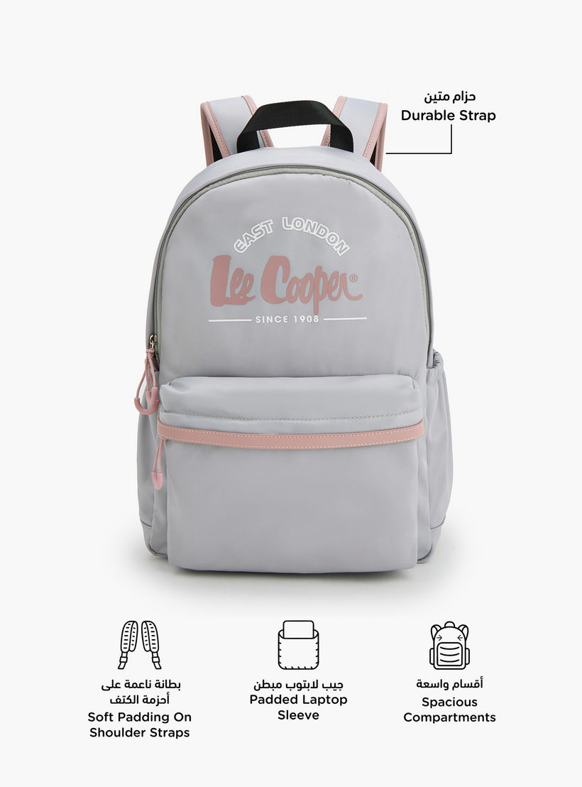 شنطة ظهر بجيب أمامي وطبعات الشعار من لي كوبر-school-bagsandbackpacks-backpacks-image-4