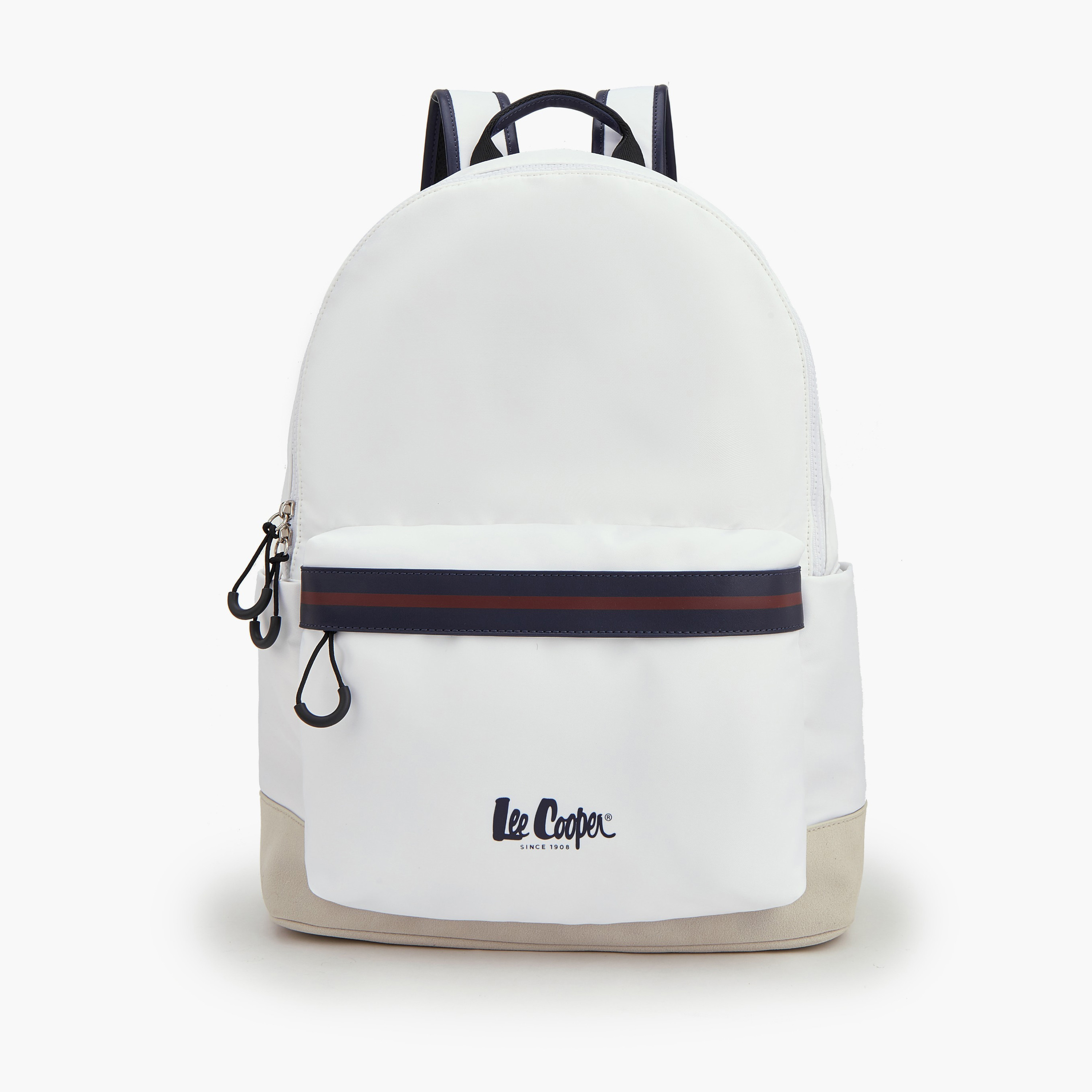 Lee Cooper Logo Print Backpack with Adjustable Shoulder Straps-school-bagsandbackpacks-backpacks-image-1