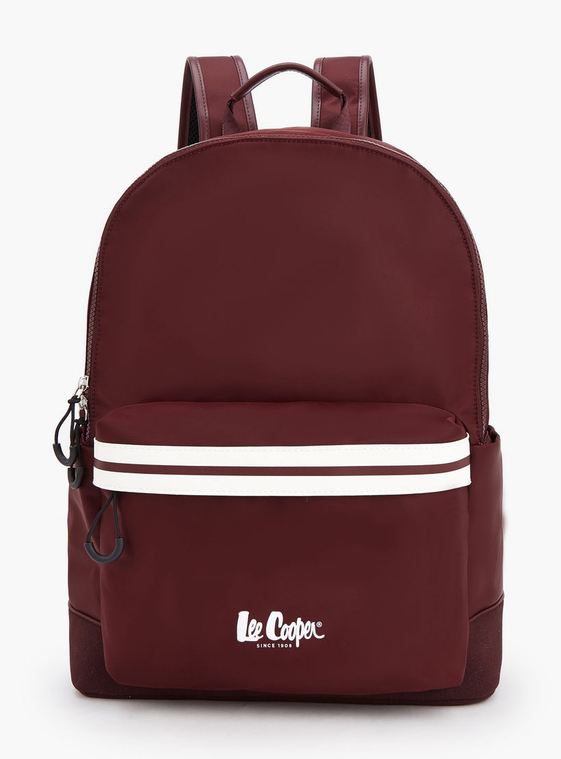 شنطة ظهر بأحزمة كتف قابلة للتعديل وطبعات الشعار من لي كوبر-school-bagsandbackpacks-backpacks-image-1