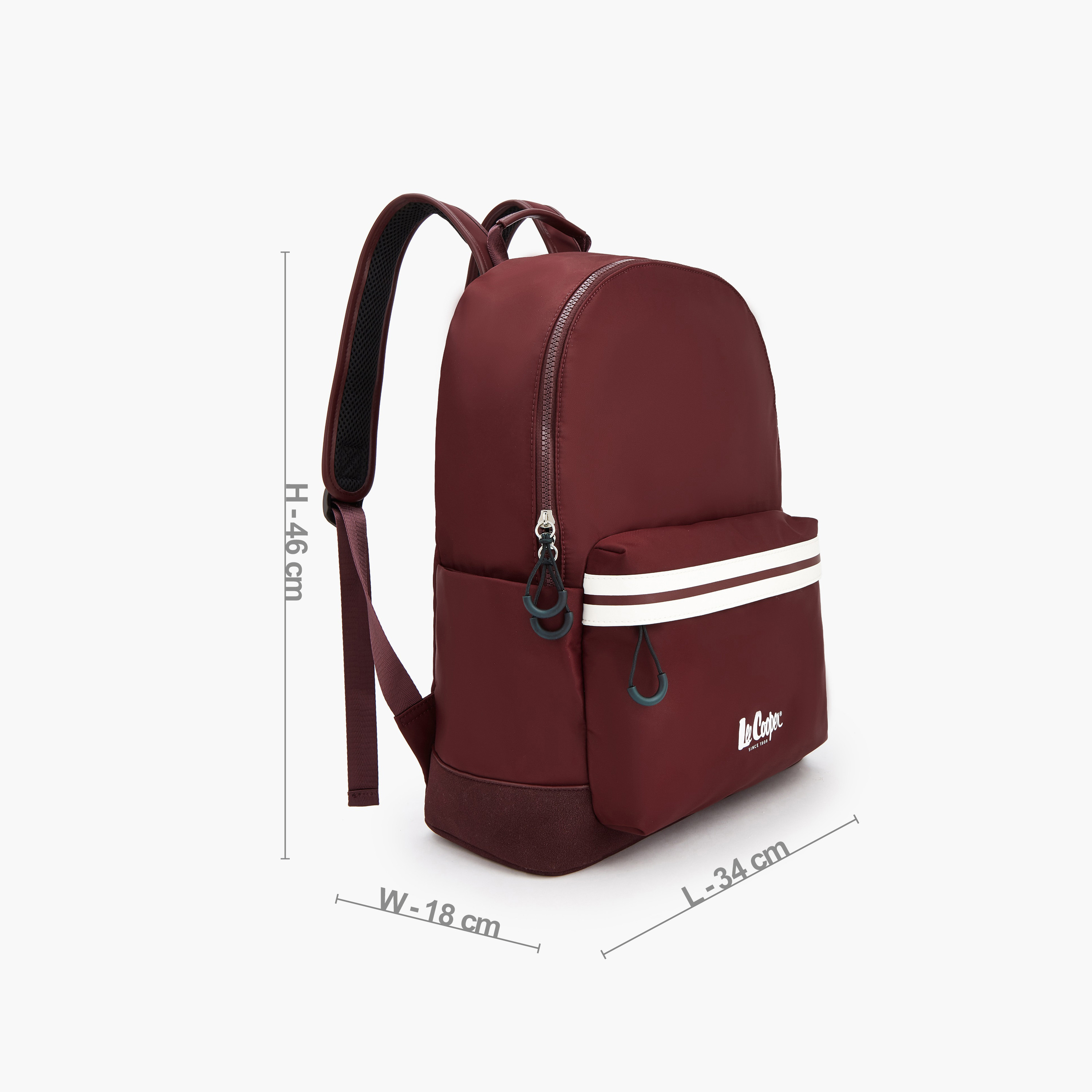 شنطة ظهر بأحزمة كتف قابلة للتعديل وطبعات الشعار من لي كوبر-school-bagsandbackpacks-backpacks-image-2