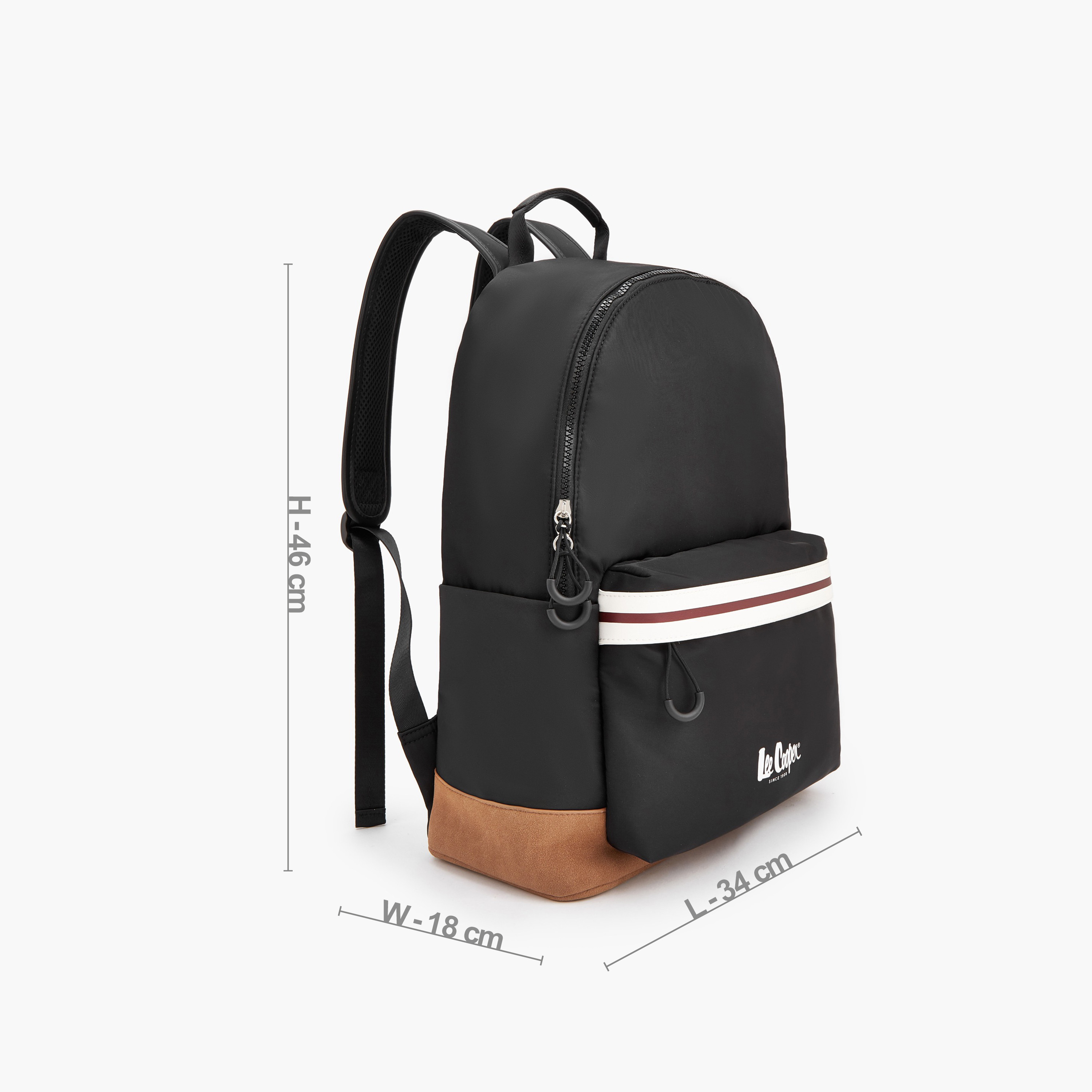 شنطة ظهر بأحزمة كتف قابلة للتعديل وطبعات الشعار من لي كوبر-school-bagsandbackpacks-backpacks-image-2