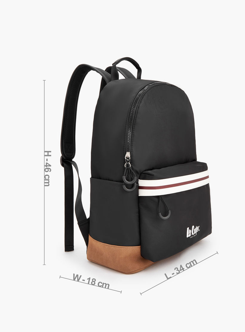 شنطة ظهر بأحزمة كتف قابلة للتعديل وطبعات الشعار من لي كوبر-school-bagsandbackpacks-backpacks-image-2