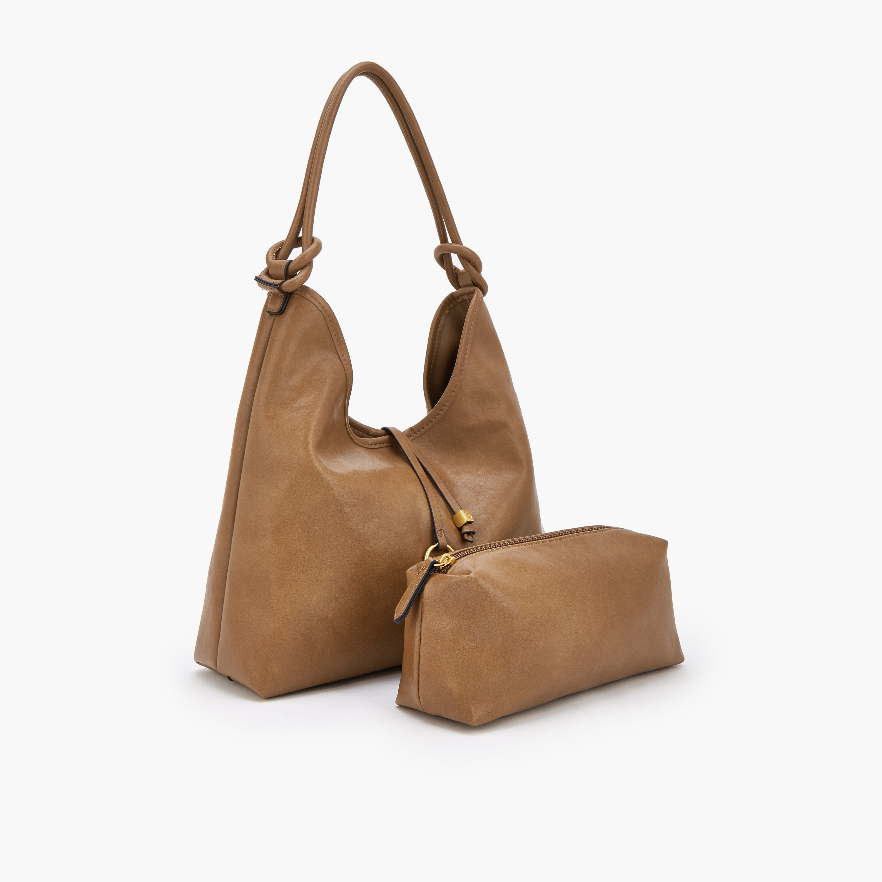 Celeste Solid Hobo Bag with Pouch-women-bagsandwallets-handbags-image-4