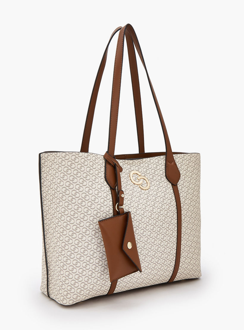 شنطة توتي بطبعات وبزر إغلاق مع محفظة عملات معدنية من سيليست-women-bagsandwallets-handbags-image-2