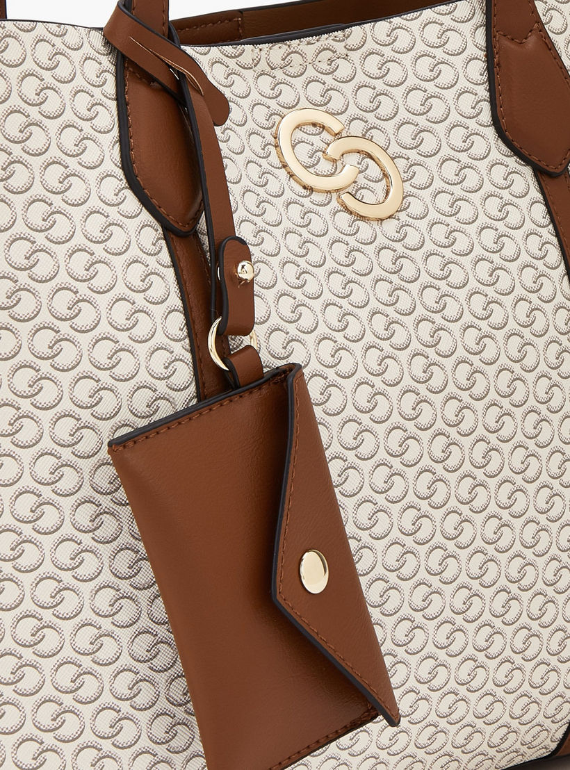 شنطة توتي بطبعات وبزر إغلاق مع محفظة عملات معدنية من سيليست-women-bagsandwallets-handbags-image-3