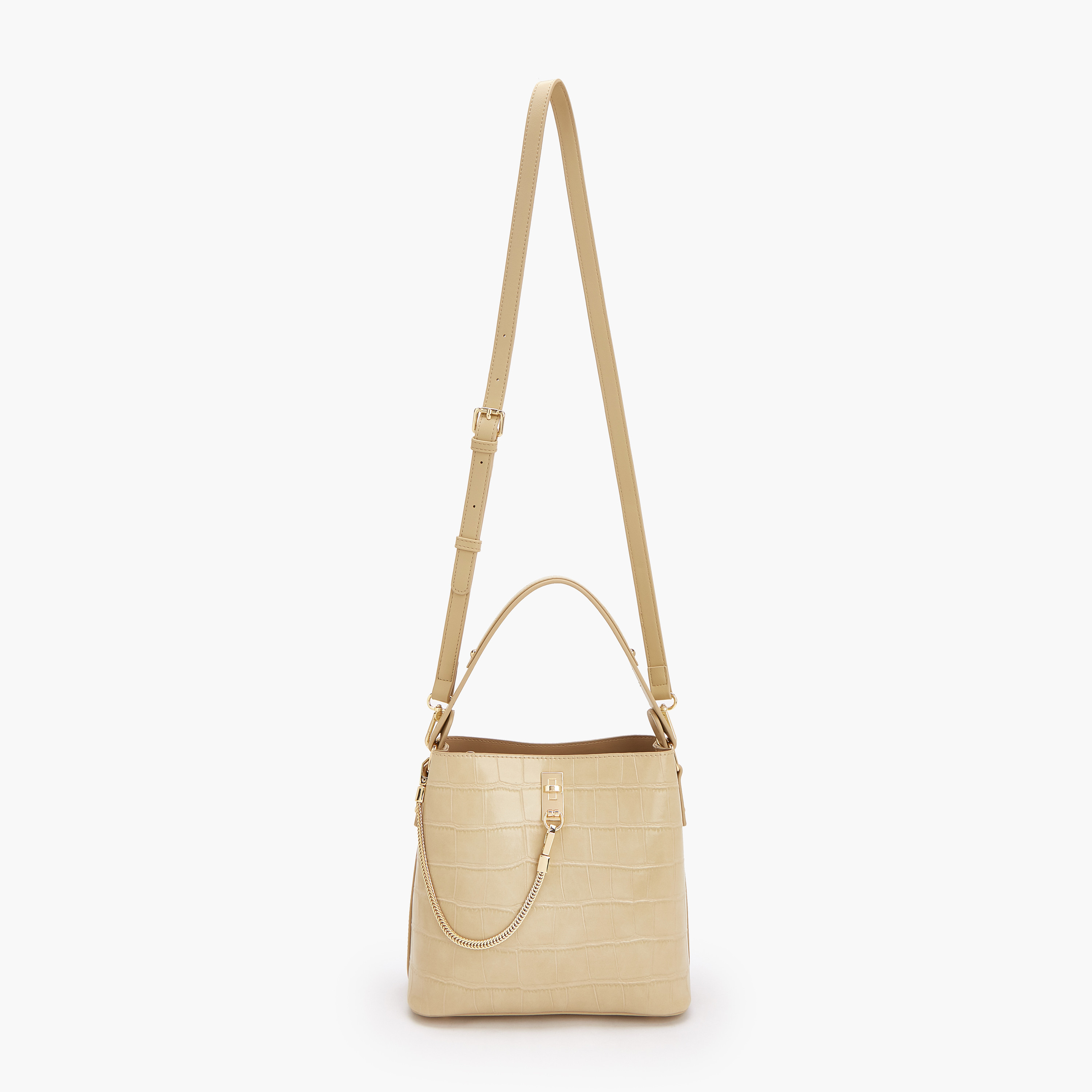شنطة كتف بارزة الملمس بسحّاب من سيليست-women-bagsandwallets-handbags-image-2