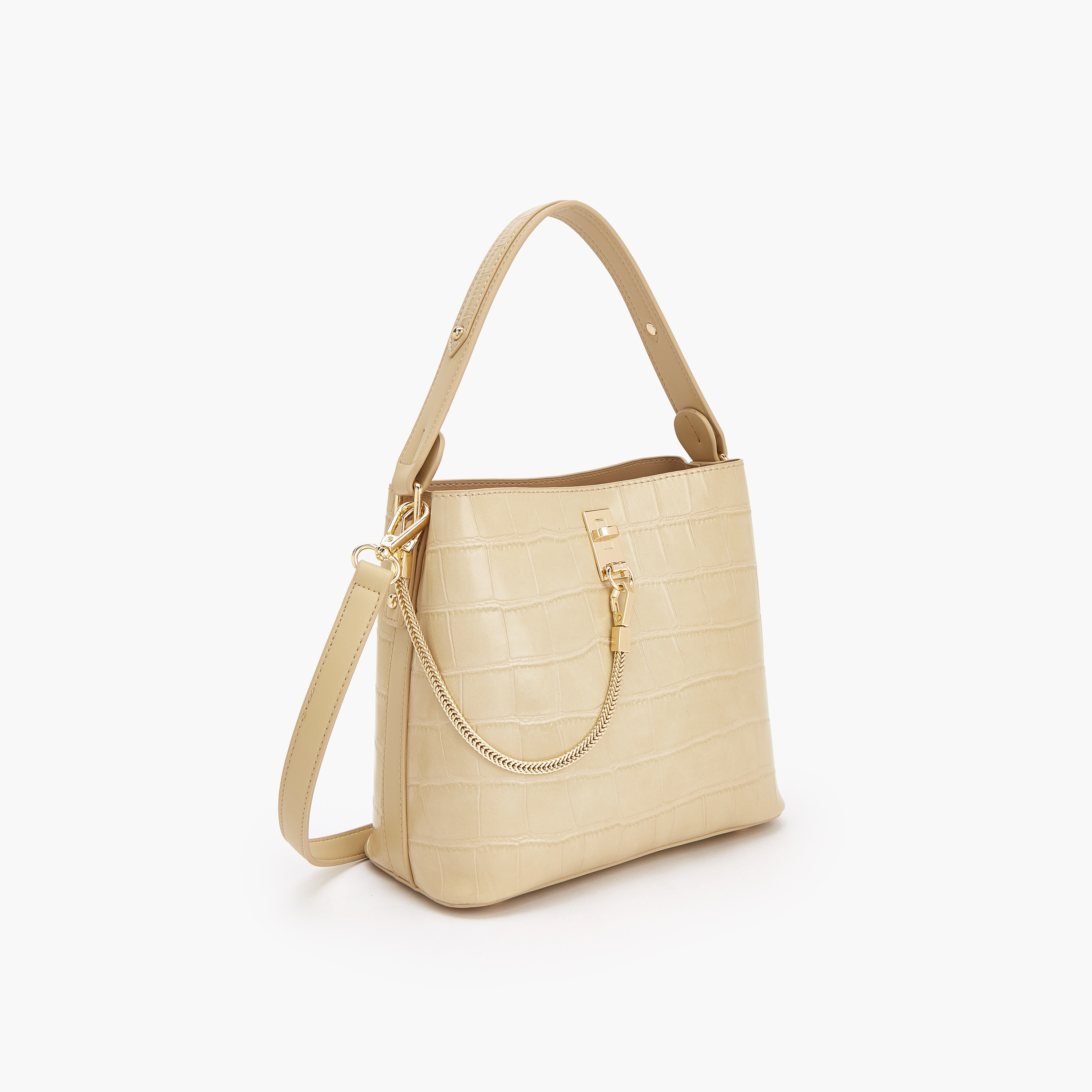 شنطة كتف بارزة الملمس بسحّاب من سيليست-women-bagsandwallets-handbags-image-3