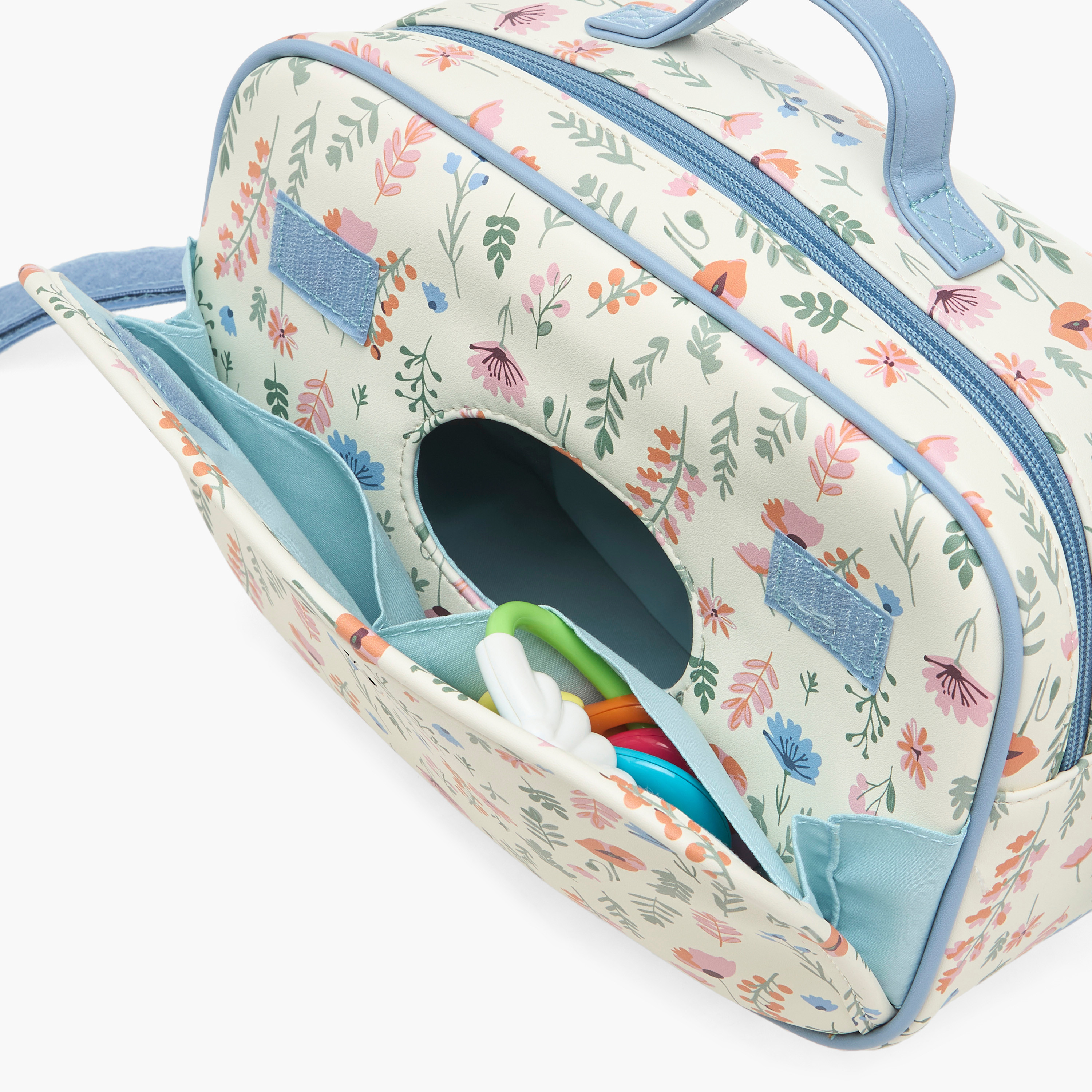 Giggles Diaper Bag with Floral Print-baby-gear-diaperbags-image-5