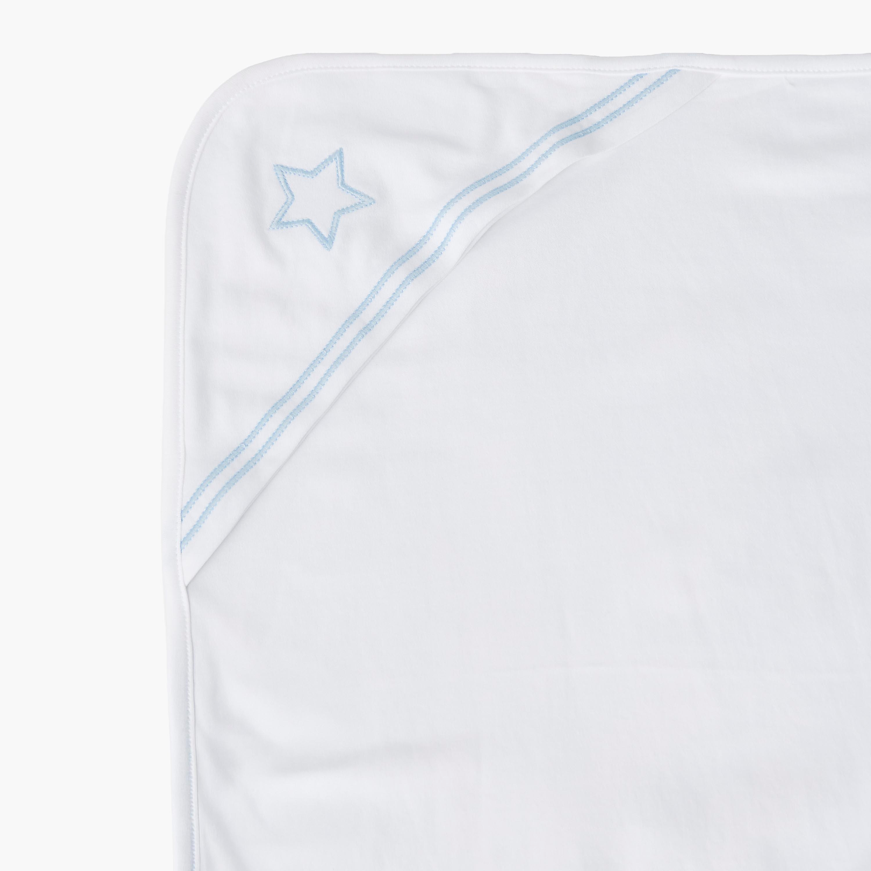 بطانية استقبال للأطفال بغطاء رأس من جونيورز-baby-nursery-blanketsandswaddles-receivingblankets-image-5