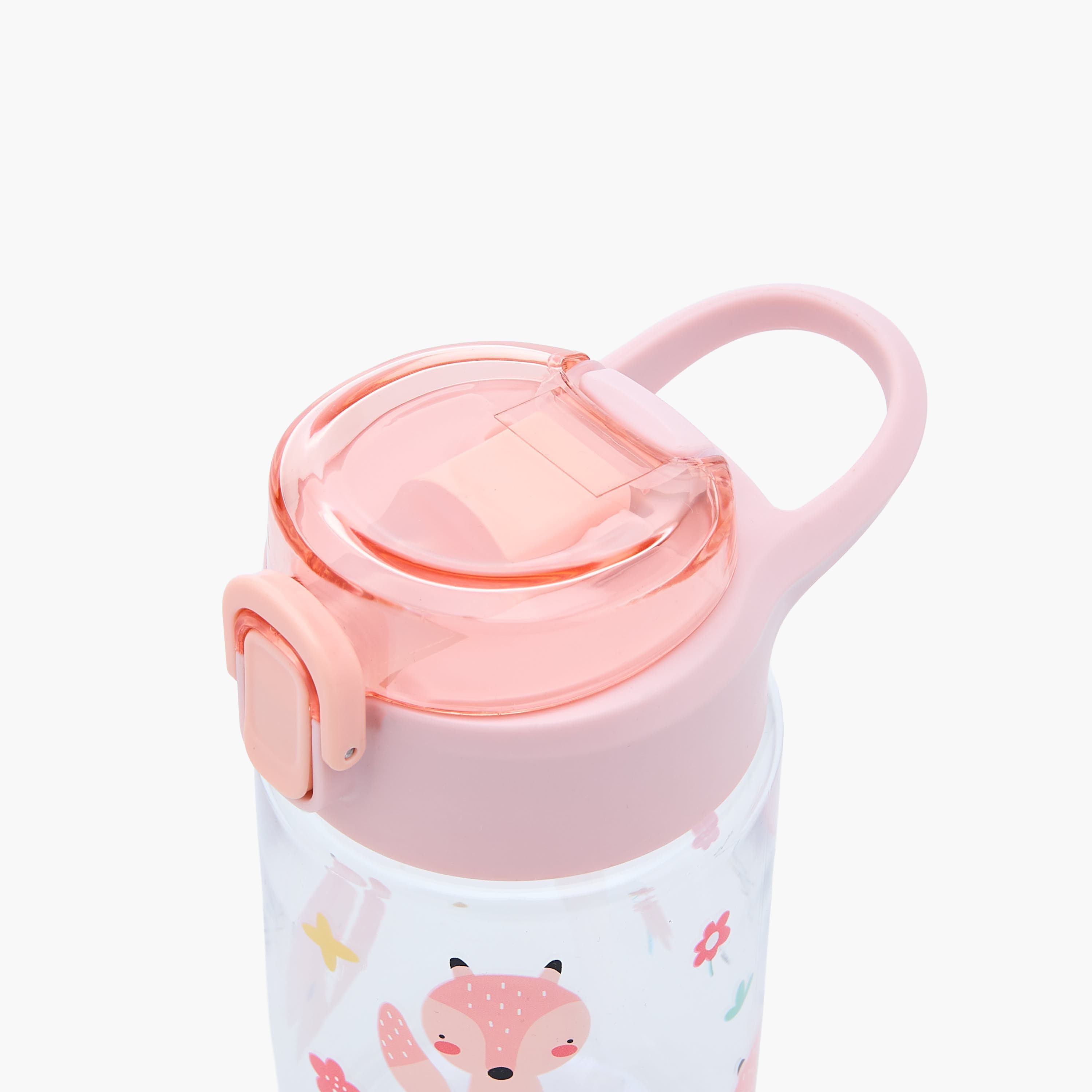 Juniors Fox Print Tritan Water Bottle with Spout and Flip Lid - 450 ml-baby-feeding-mealtimeessentials-image-3
