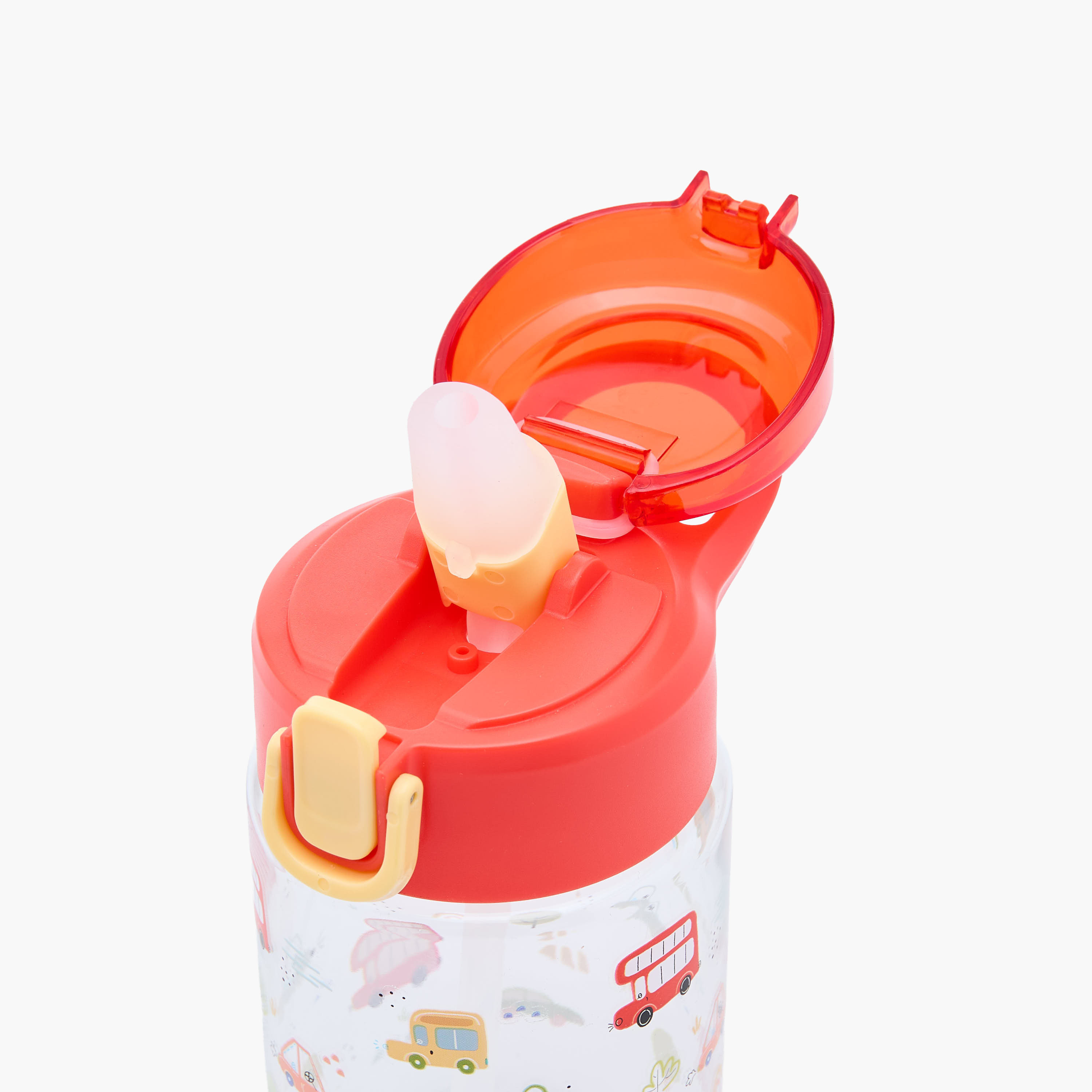 Juniors Vehicle Print Tritan Water Bottle with Spout and Flip Lid - 450 ml-baby-feeding-mealtimeessentials-image-4