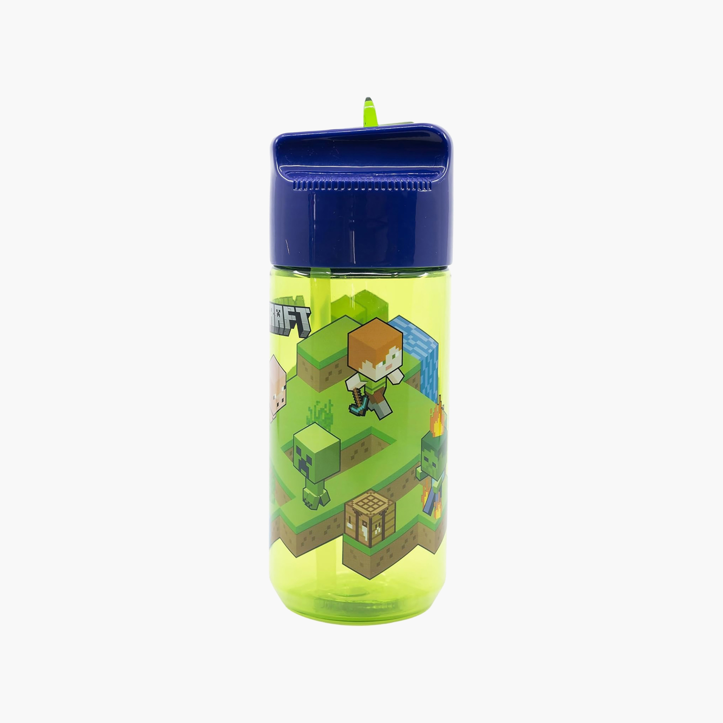 Minecraft Printed Water Bottle with Flip Spout - 540 ml-school-waterbottles-image-1