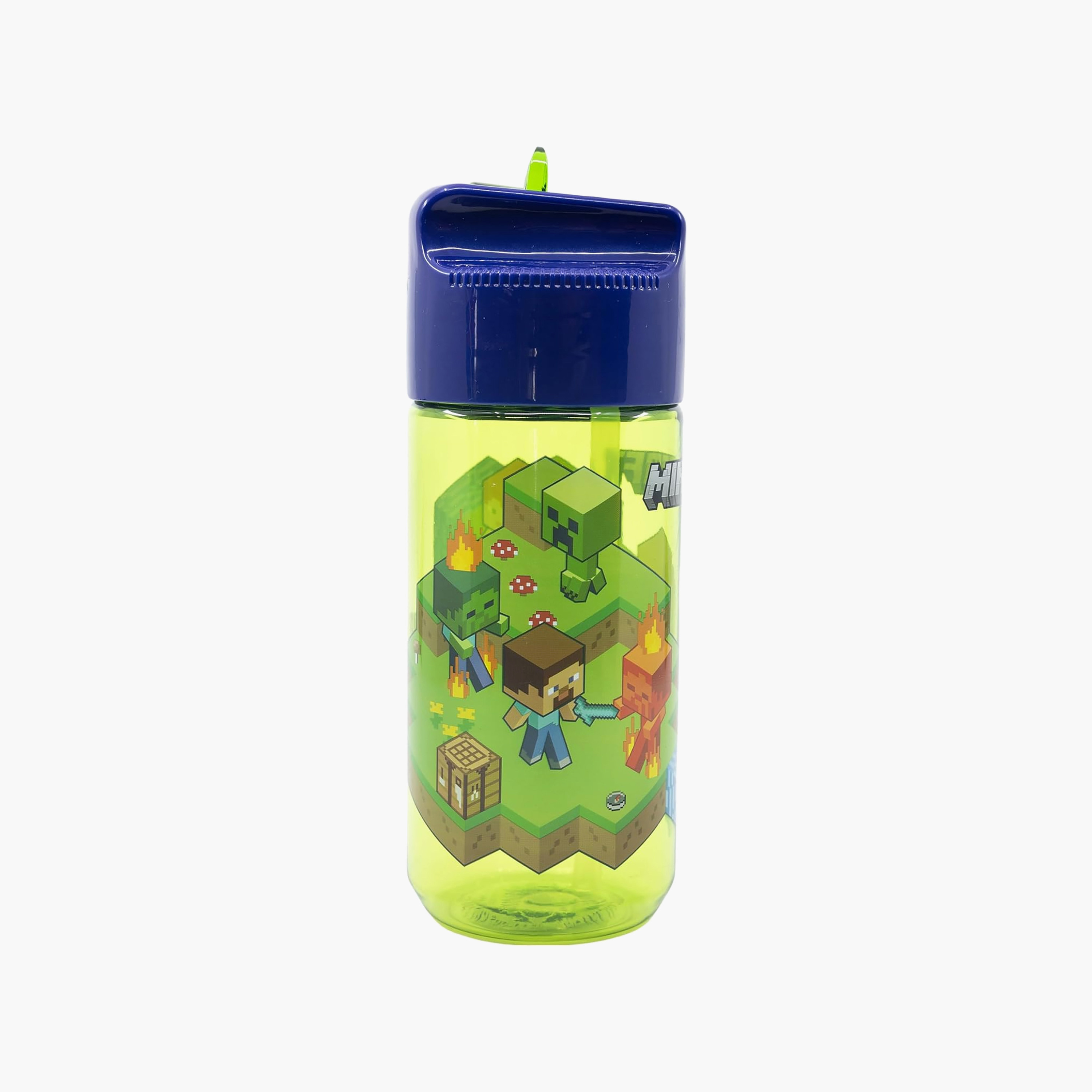 Minecraft Printed Water Bottle with Flip Spout - 540 ml-school-waterbottles-image-3