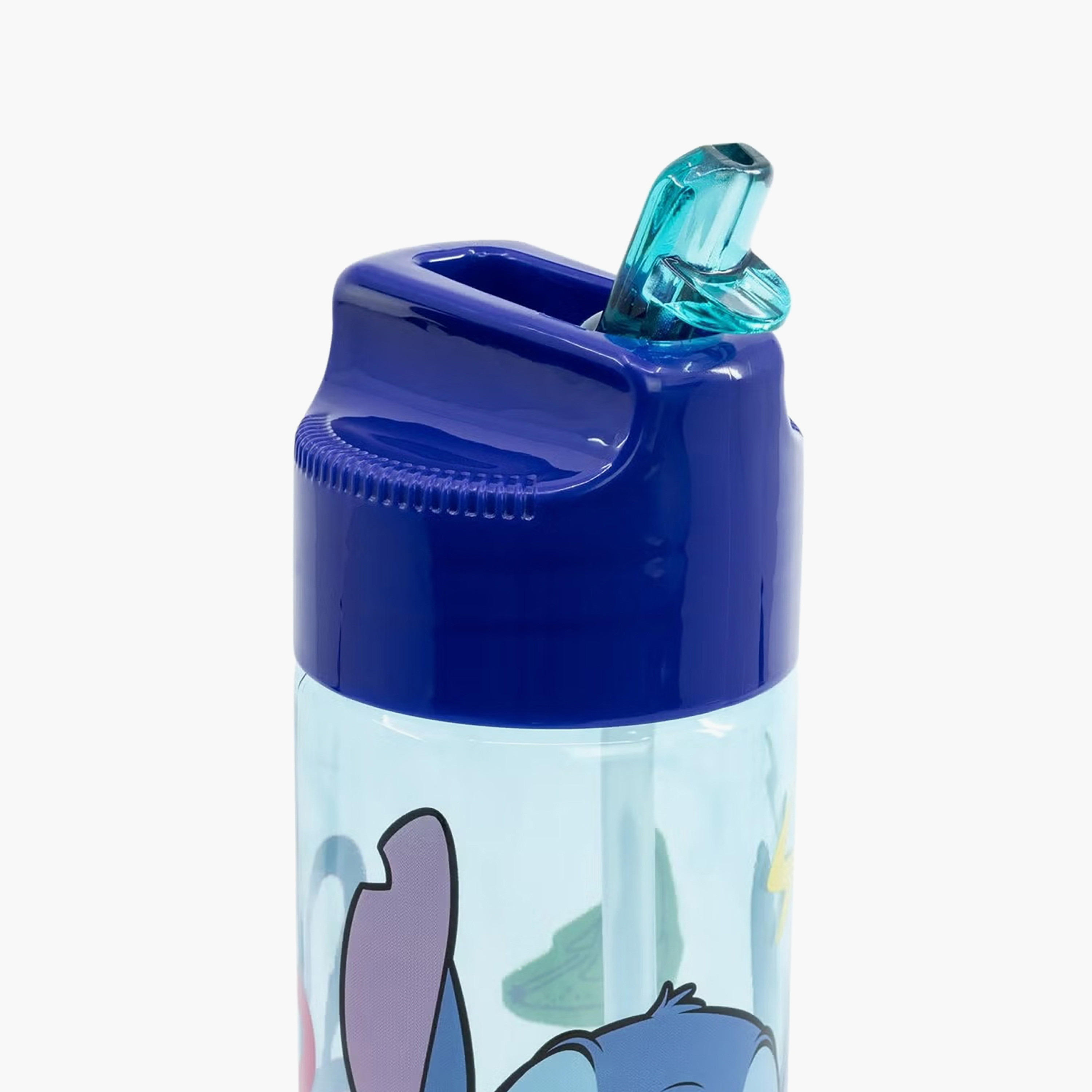 Disney Stitch Print Water Bottle with Flip Spout - 540 ml-school-waterbottles-image-3