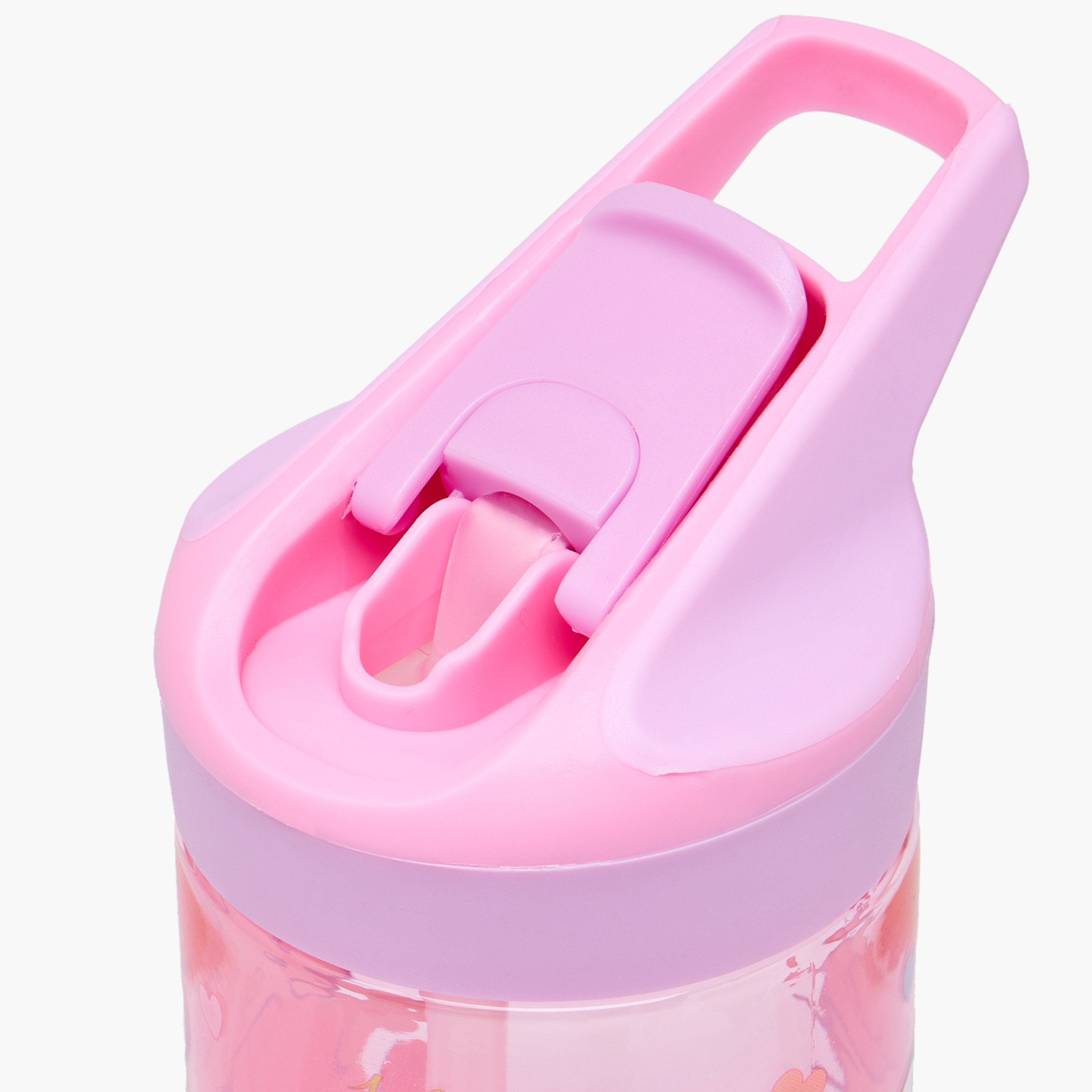 قارورة مياه بفوهة قلابة ومقبض وطبعات هالو كيتي من سانريو - 480 مل-school-waterbottles-image-4